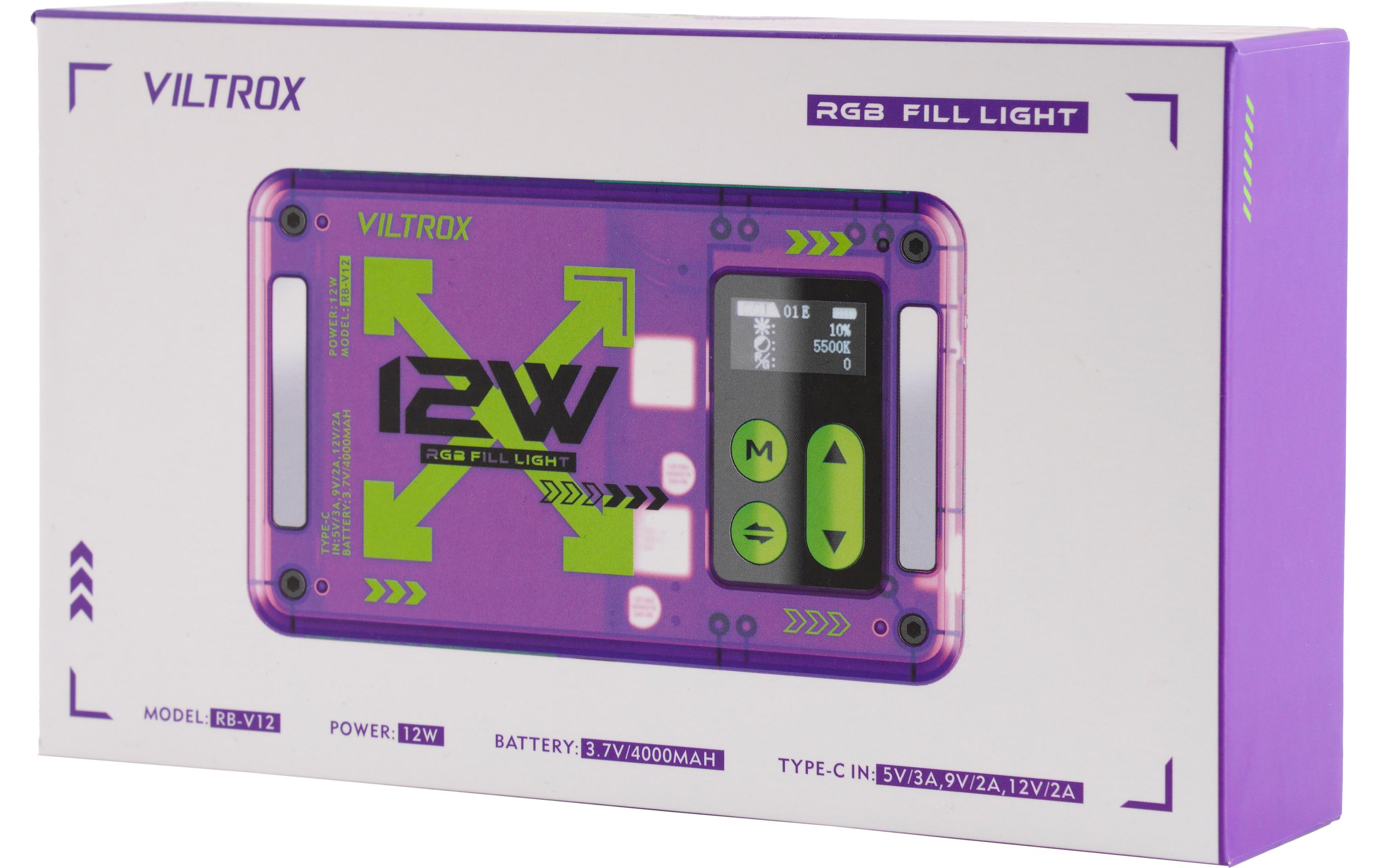 Viltrox Videoleuchte RB-V12 RGB LED Light Panel