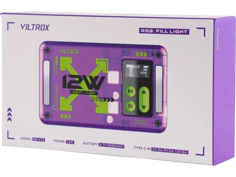 Viltrox Videoleuchte RB-V12 RGB LED Light Panel Viltrox Videoleuchte RB-V12 RGB LED Light Panel