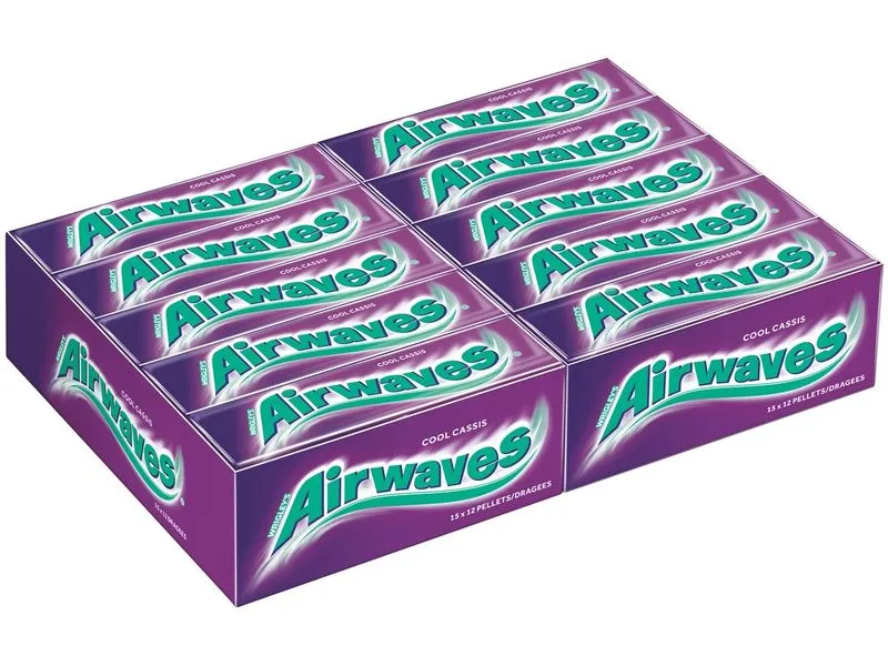 Airwaves Kaugummi Cool Cassis 30 x 14 g