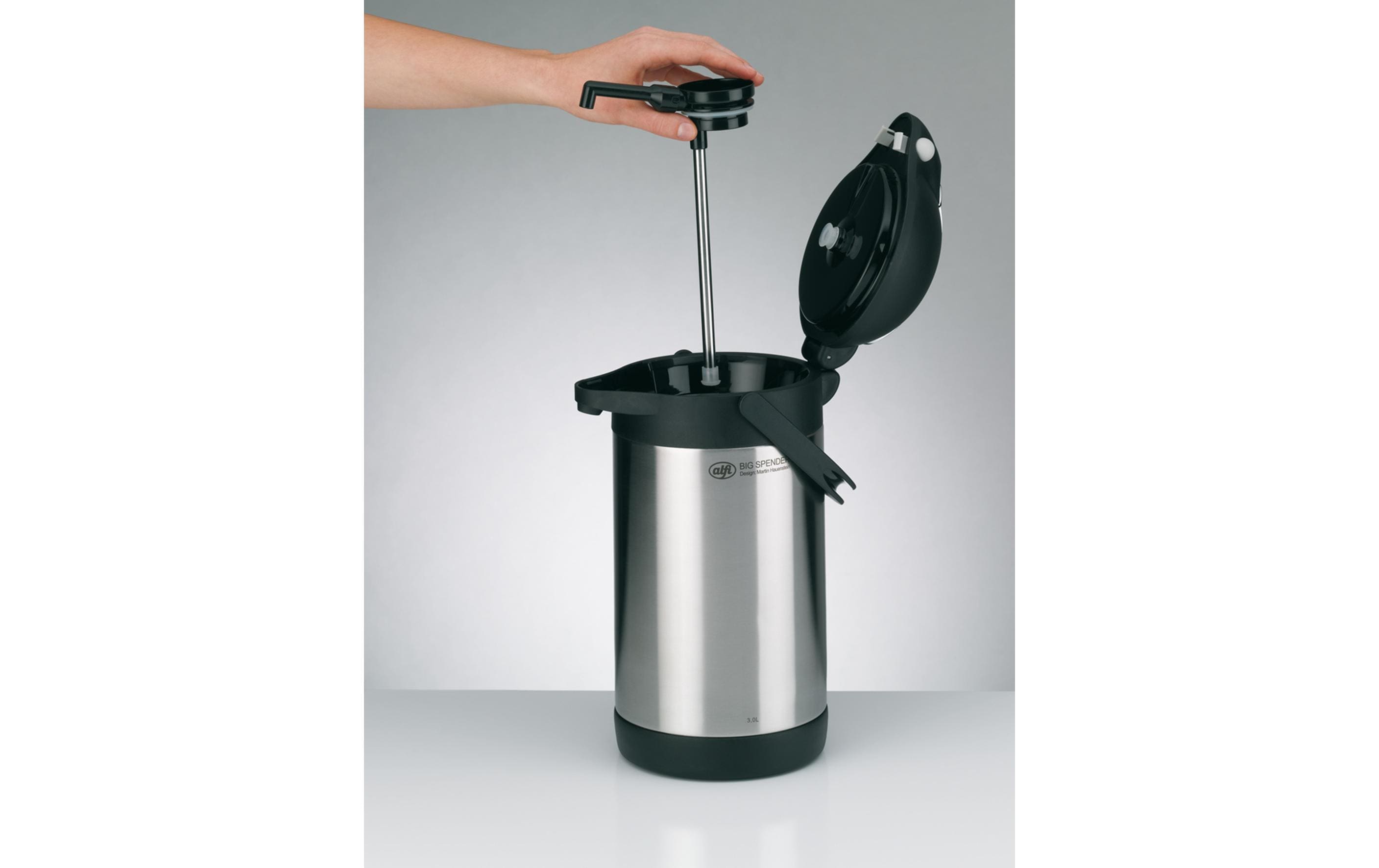 Alfi Thermoskanne Big Spender 2200 ml, Silber