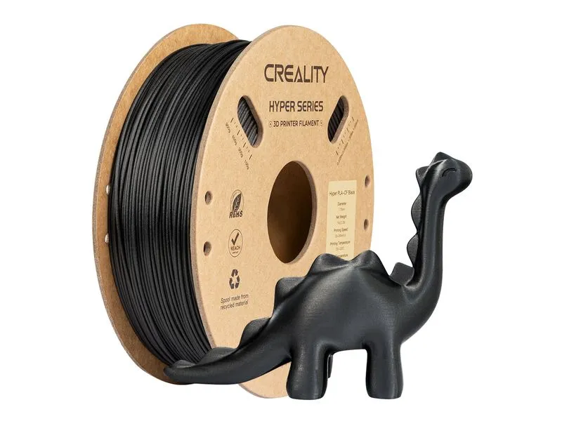 Creality Filament PLA Hyper Carbon Schwarz, 1.75 mm, 1 kg Creality Filament PLA Hyper Carbon Schwarz, 1.75 mm, 1 kg