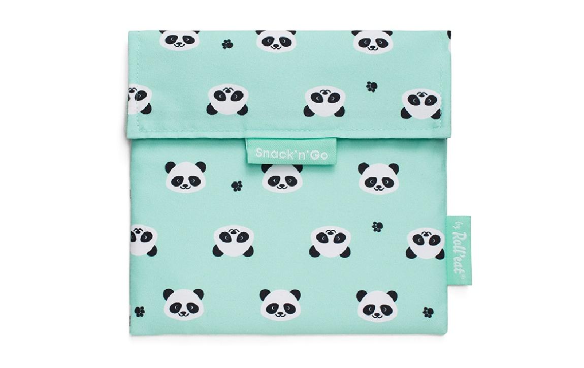 Roll'eat Lunchbeutel SnacknGo Animals Mint, Panda