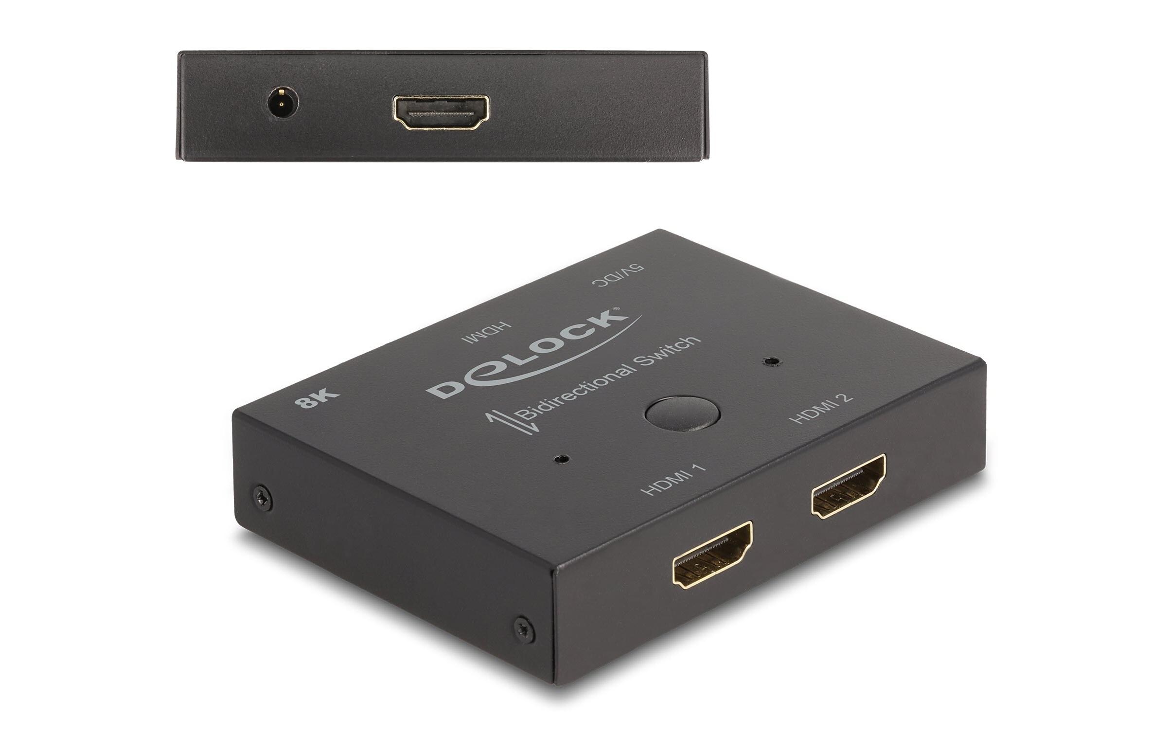 Delock Umschalter 2-1 8K 60 Hz HDMI Delock Umschalter 2-1 8K 60 Hz HDMI