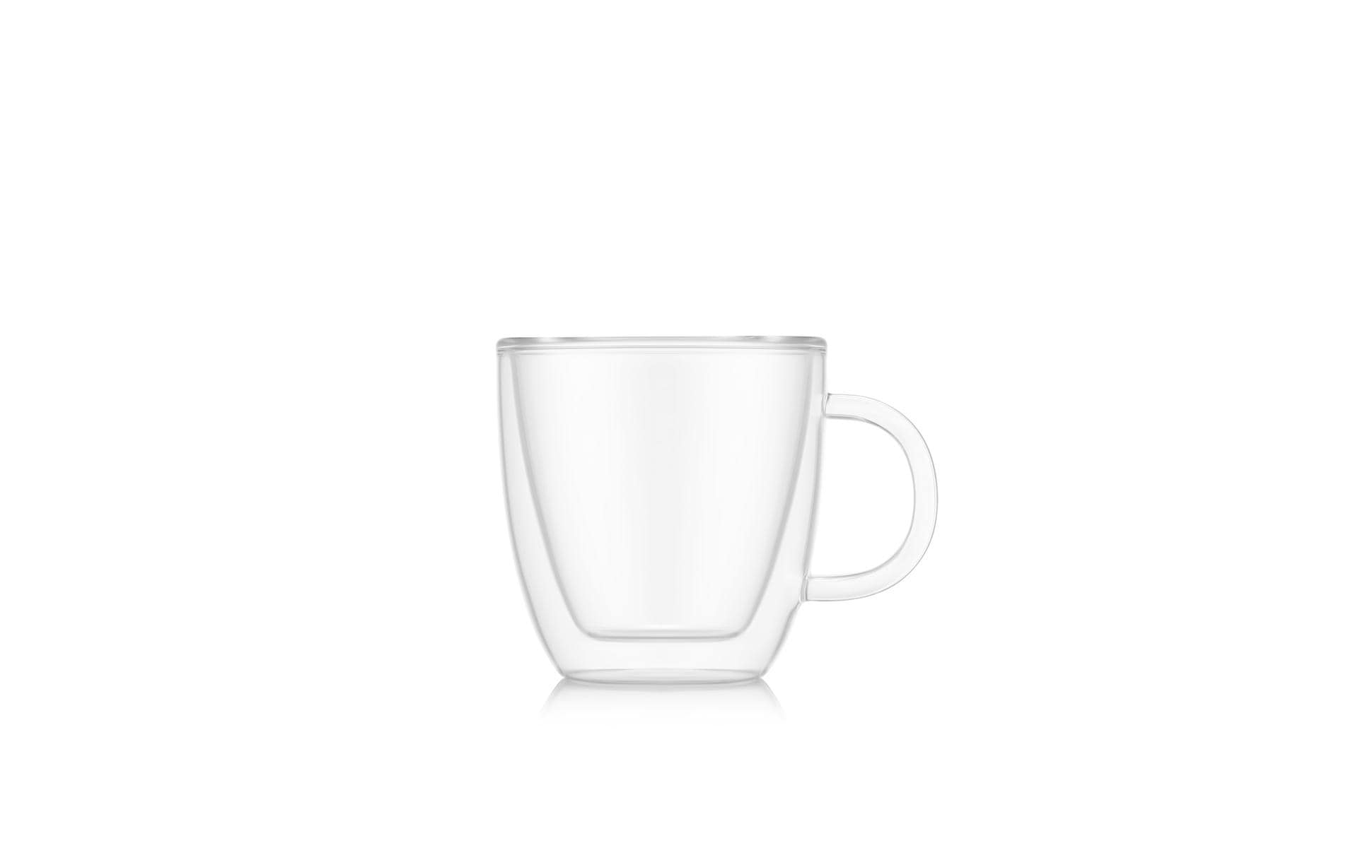 Bodum Thermo-Gläser Bistro 2er Set Transparent, 0.15 l