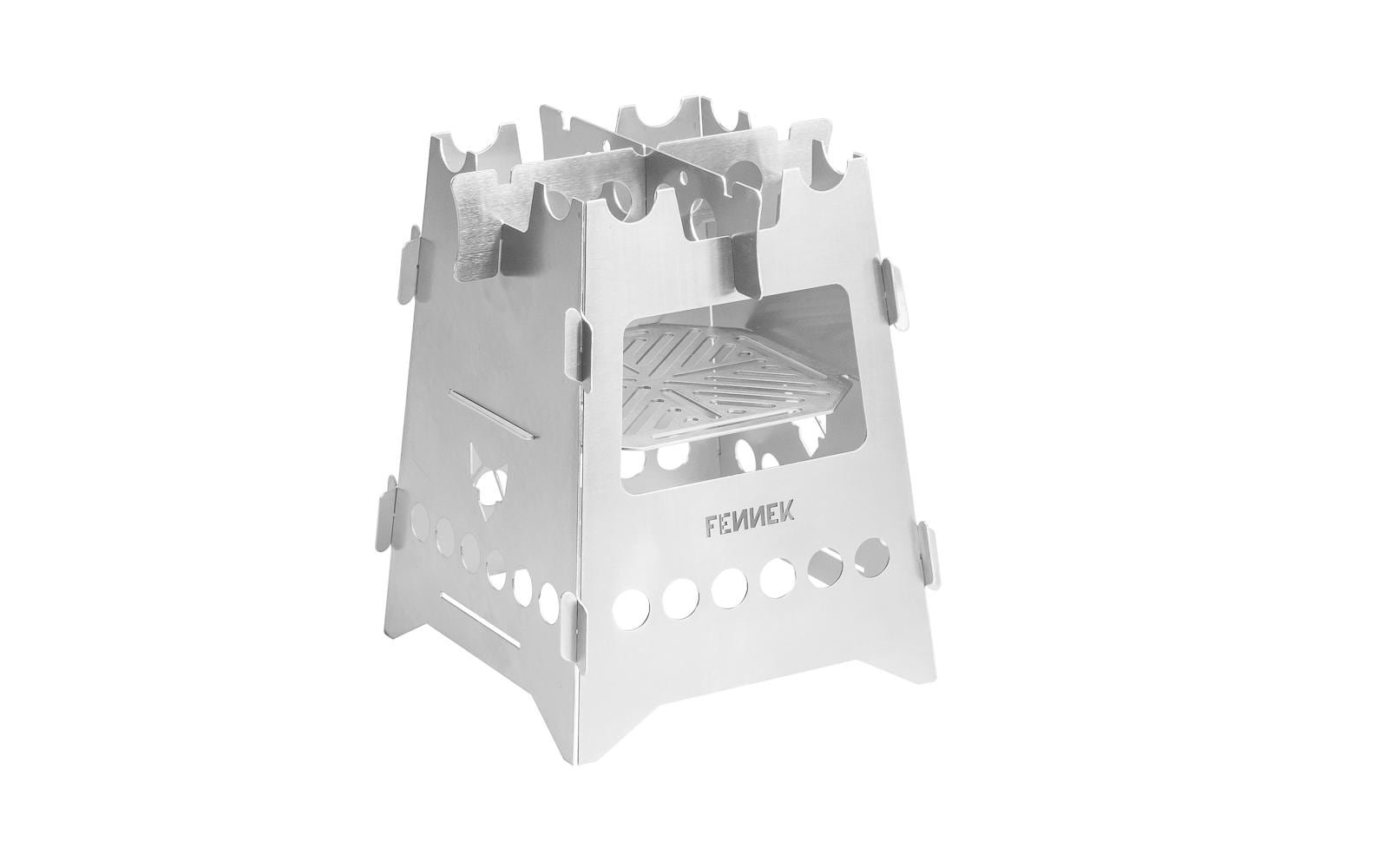 Fennek Grill Campingkocher Hobo Premium, Edelstahl