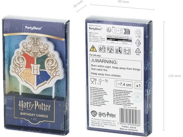 Partydeco Harry Potter Hogwarts Wappen 1 Stück Partydeco Harry Potter Hogwarts Wappen 1 Stück