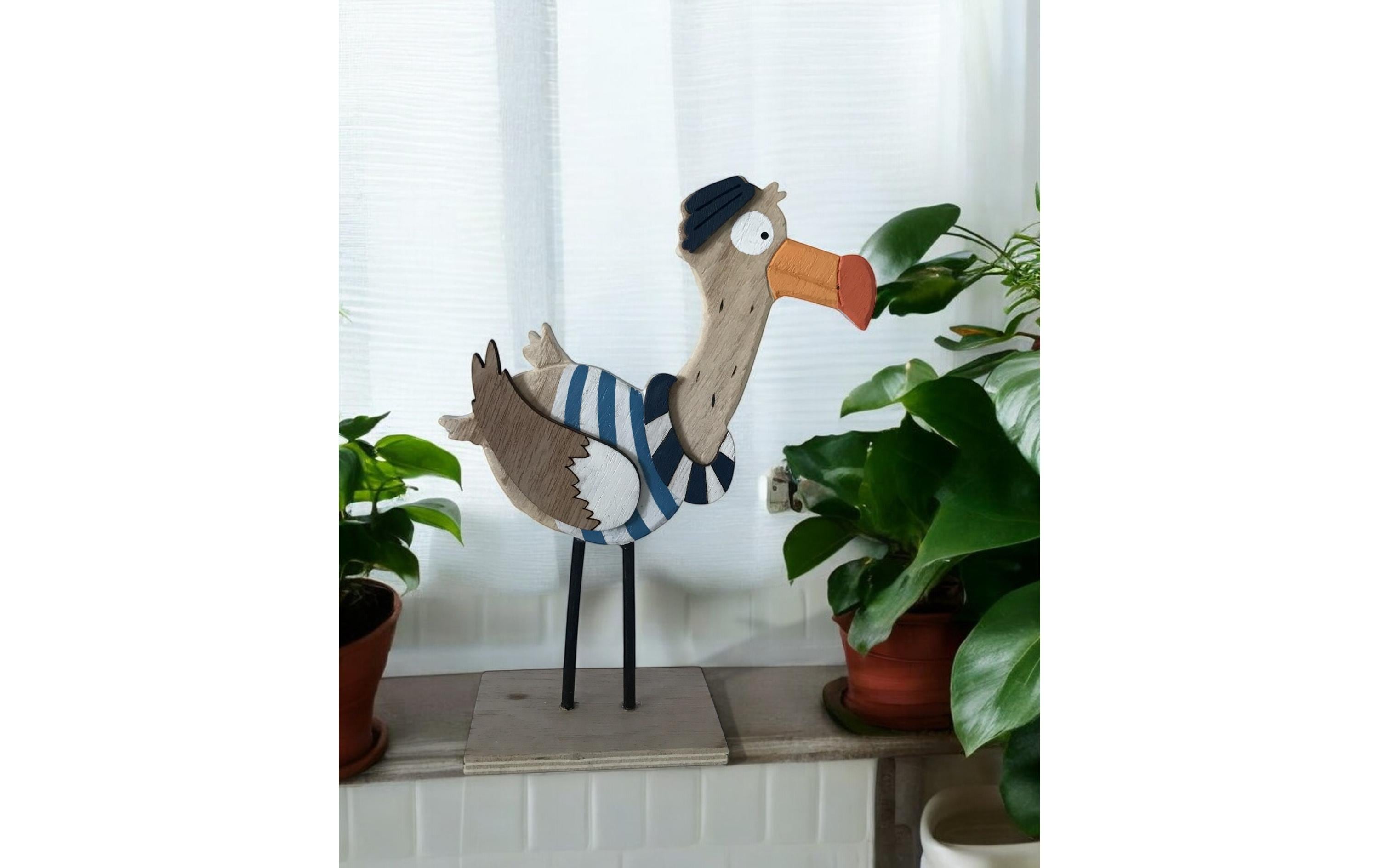 Dameco Aufsteller Möwe mit Schwimmring 5 cm x 18 cm