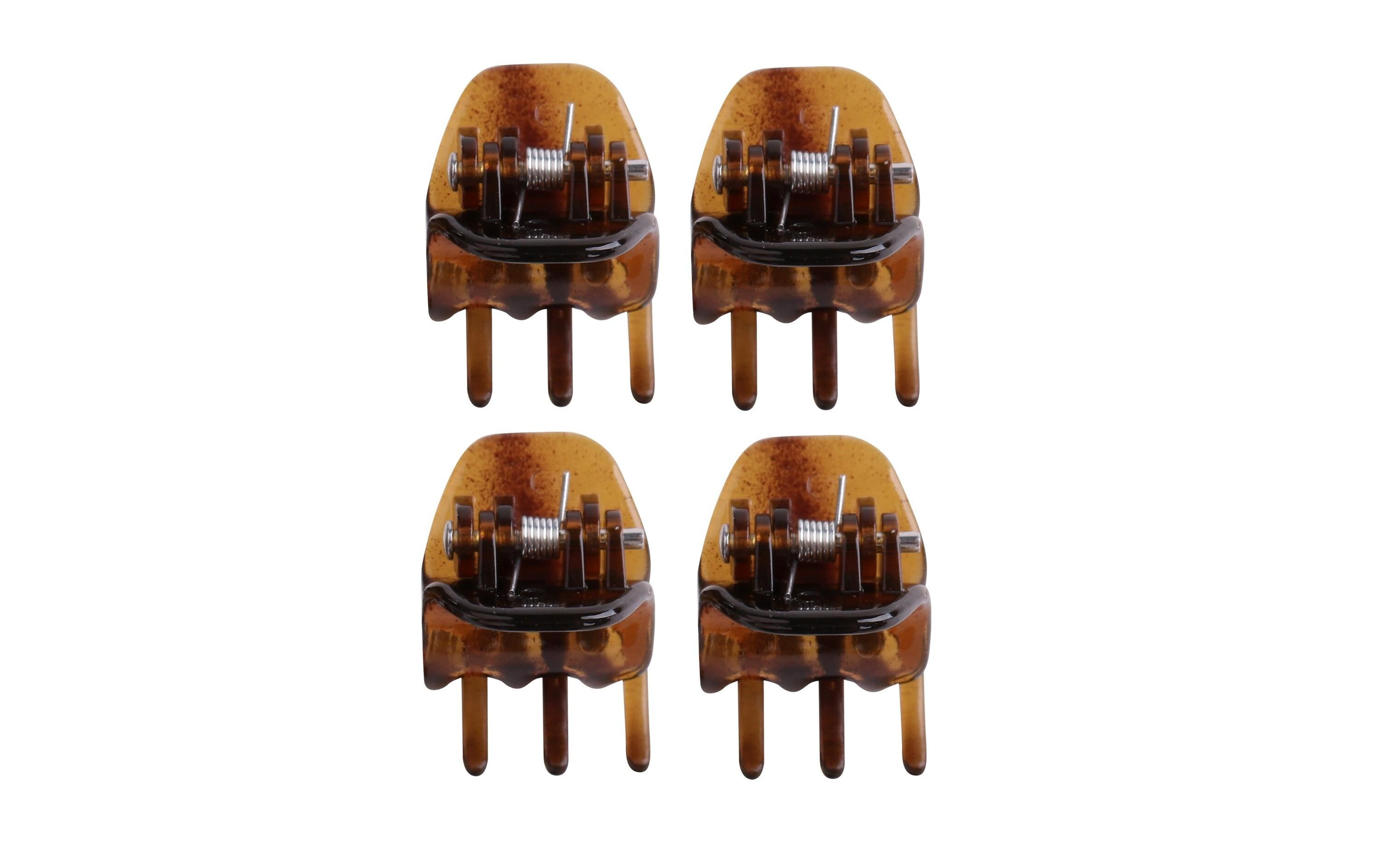 Parsa Beauty Haarklemme klein Havanna 4 Stück