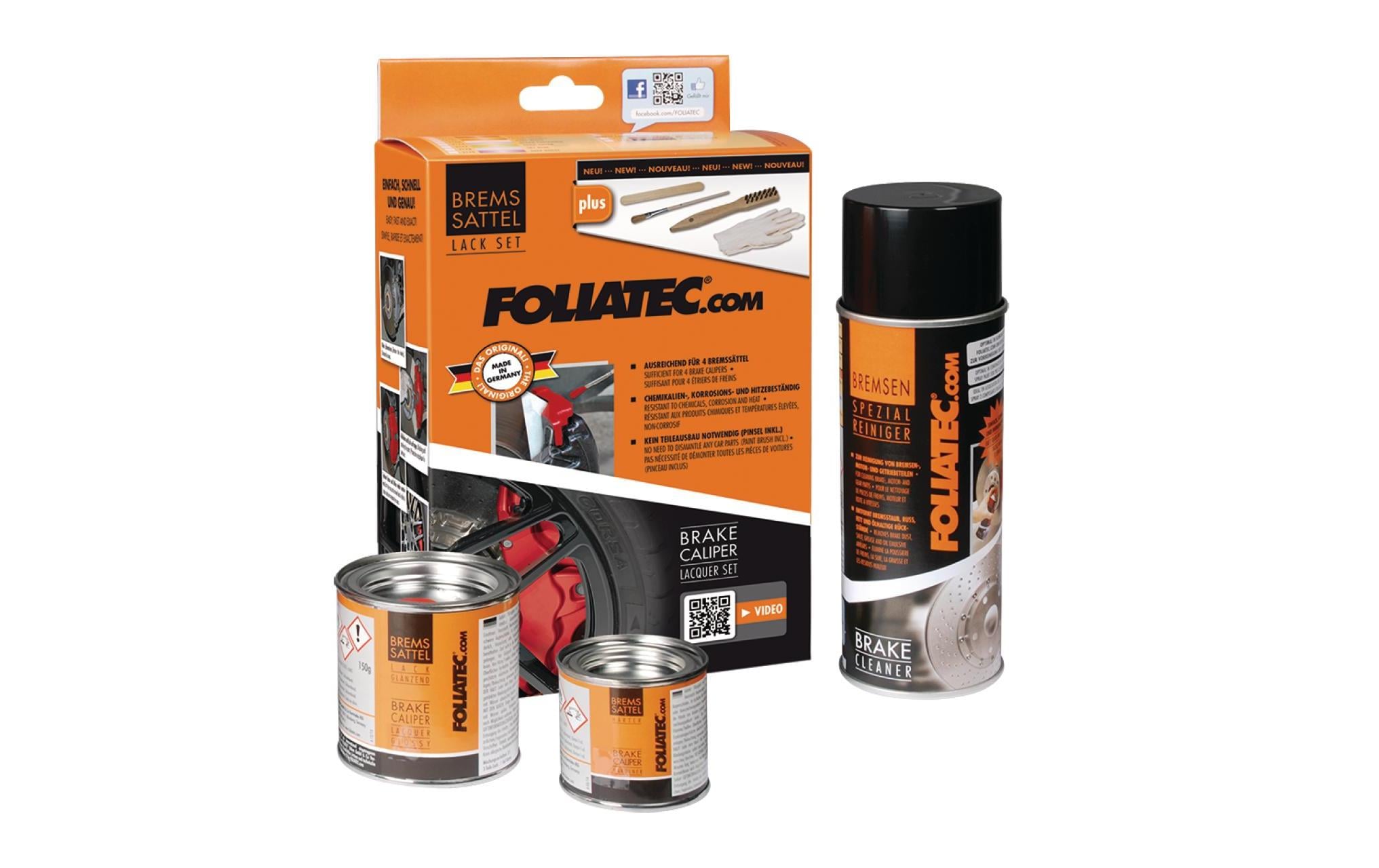 Foliatec Bremssattel Lack Set, Schwarz