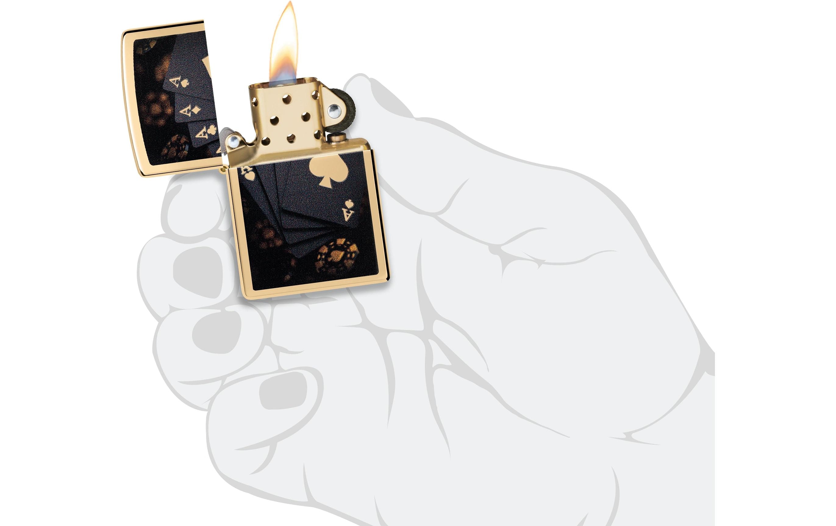 ZIPPO Poker Design Gold