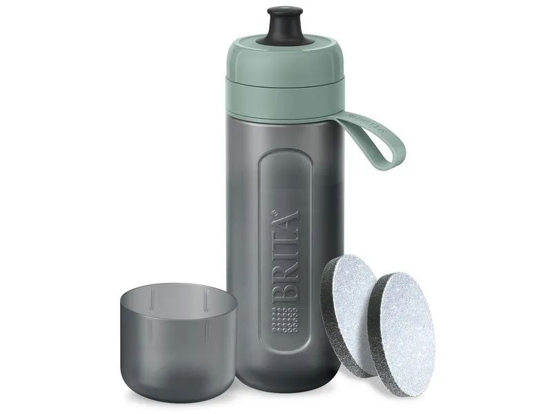 BRITA Filterflasche Active dunkelgrün 0.6 l inkl. 2 MicroDisc