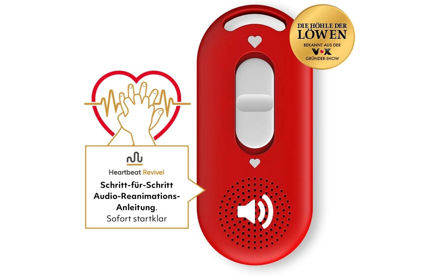 HeartBeat Revivel Audioabspielgerät Rot
