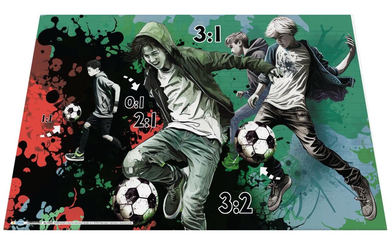 HERMA Schreibunterlage Street Soccer 55 x 35 cm HERMA Schreibunterlage Street Soccer 55 x 35 cm