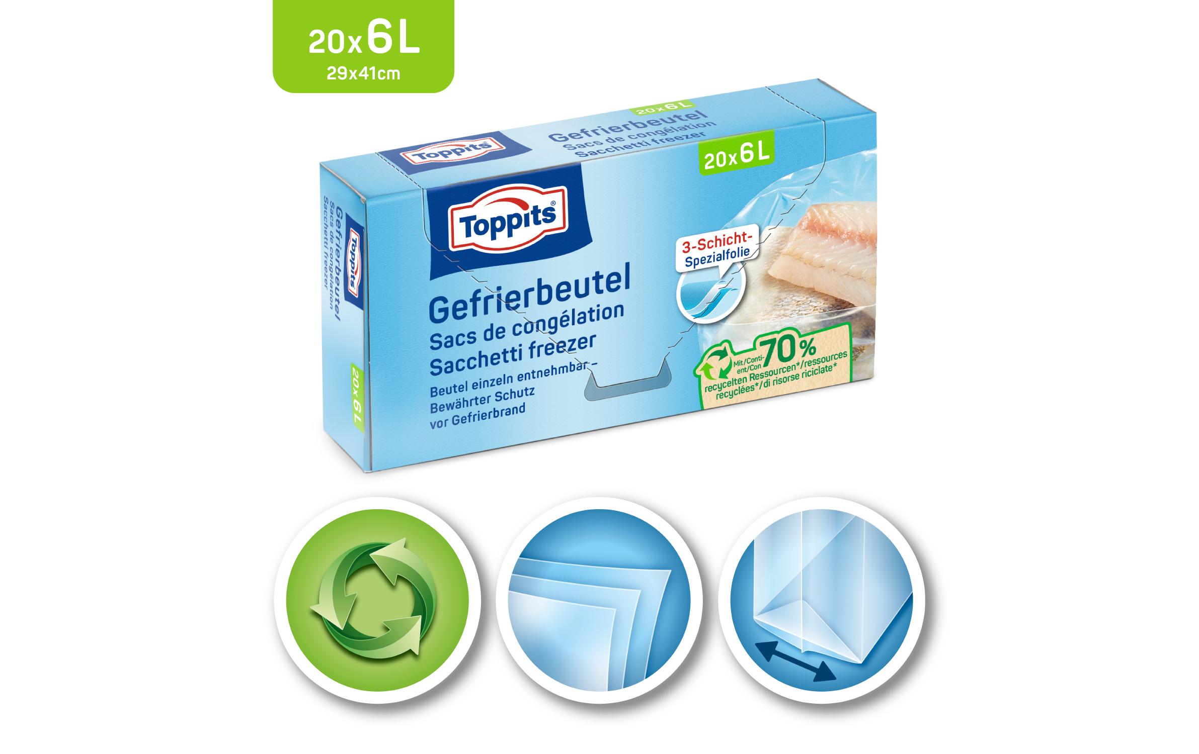 Toppits Gefrierbeutel 20 Stück