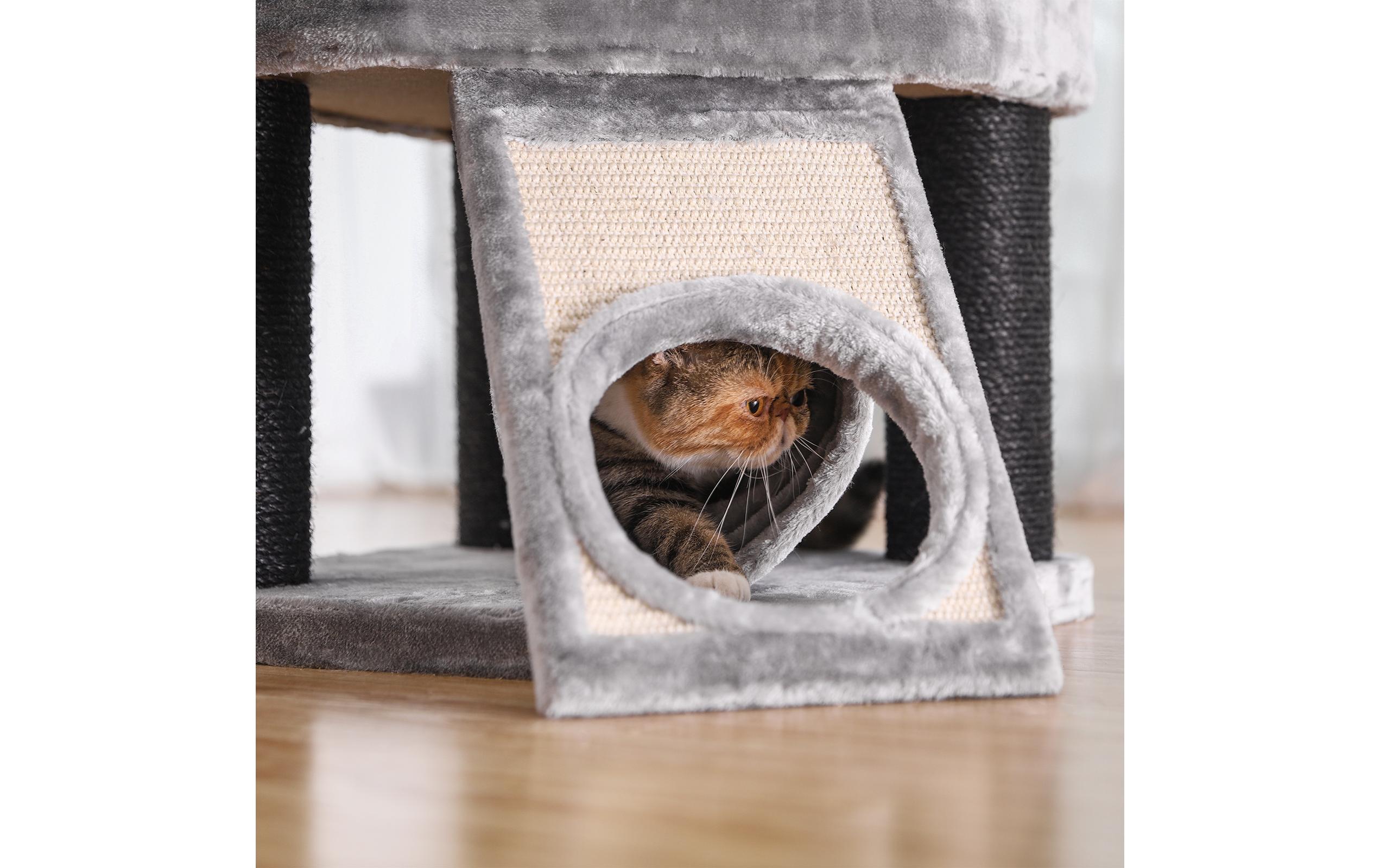 Feandrea Kratzbaum Stämme, 141 cm, Grau/Schwarz