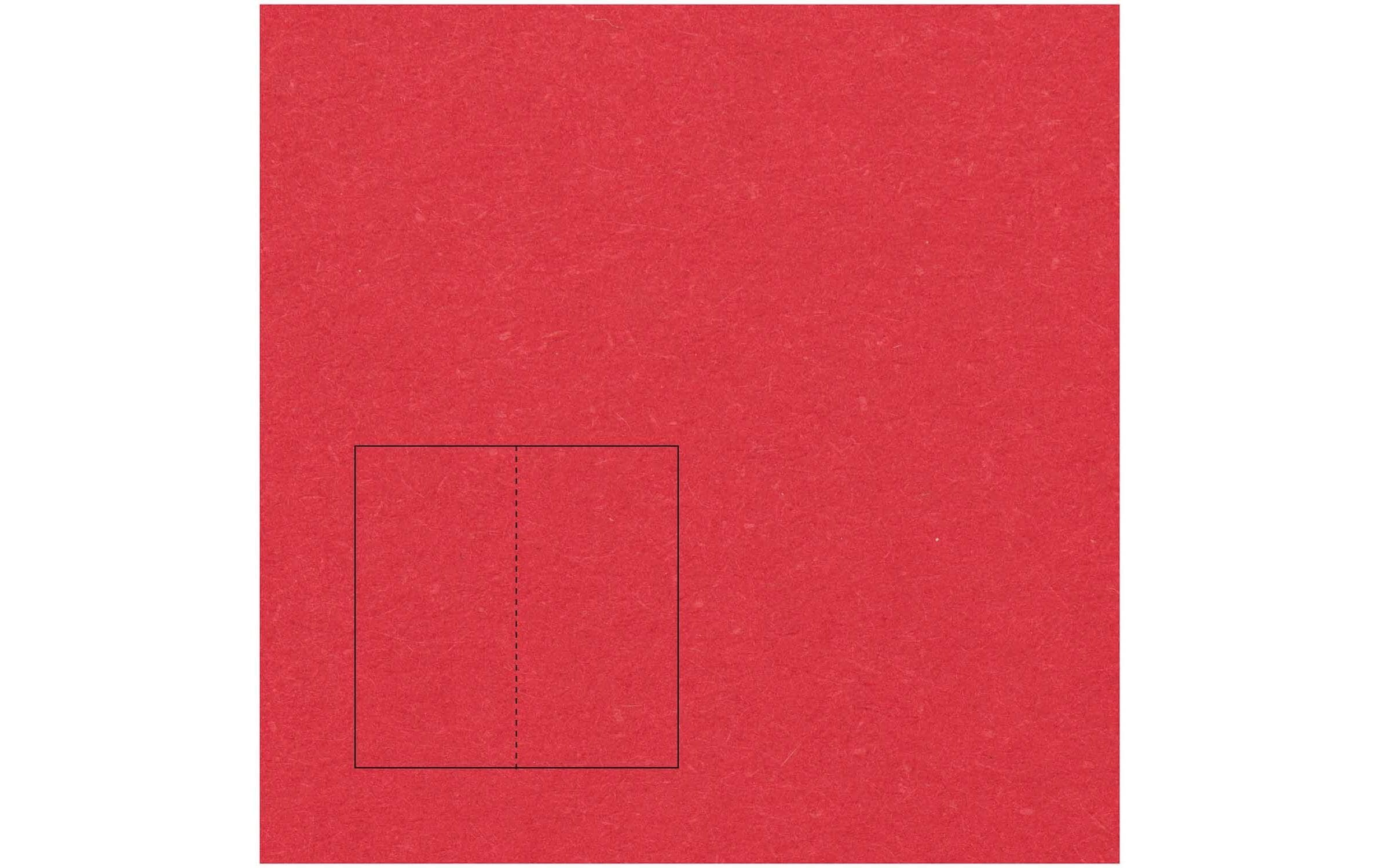 Rico Design Paper Poetry Essentials DL Klappkarte lang A6, Rot
