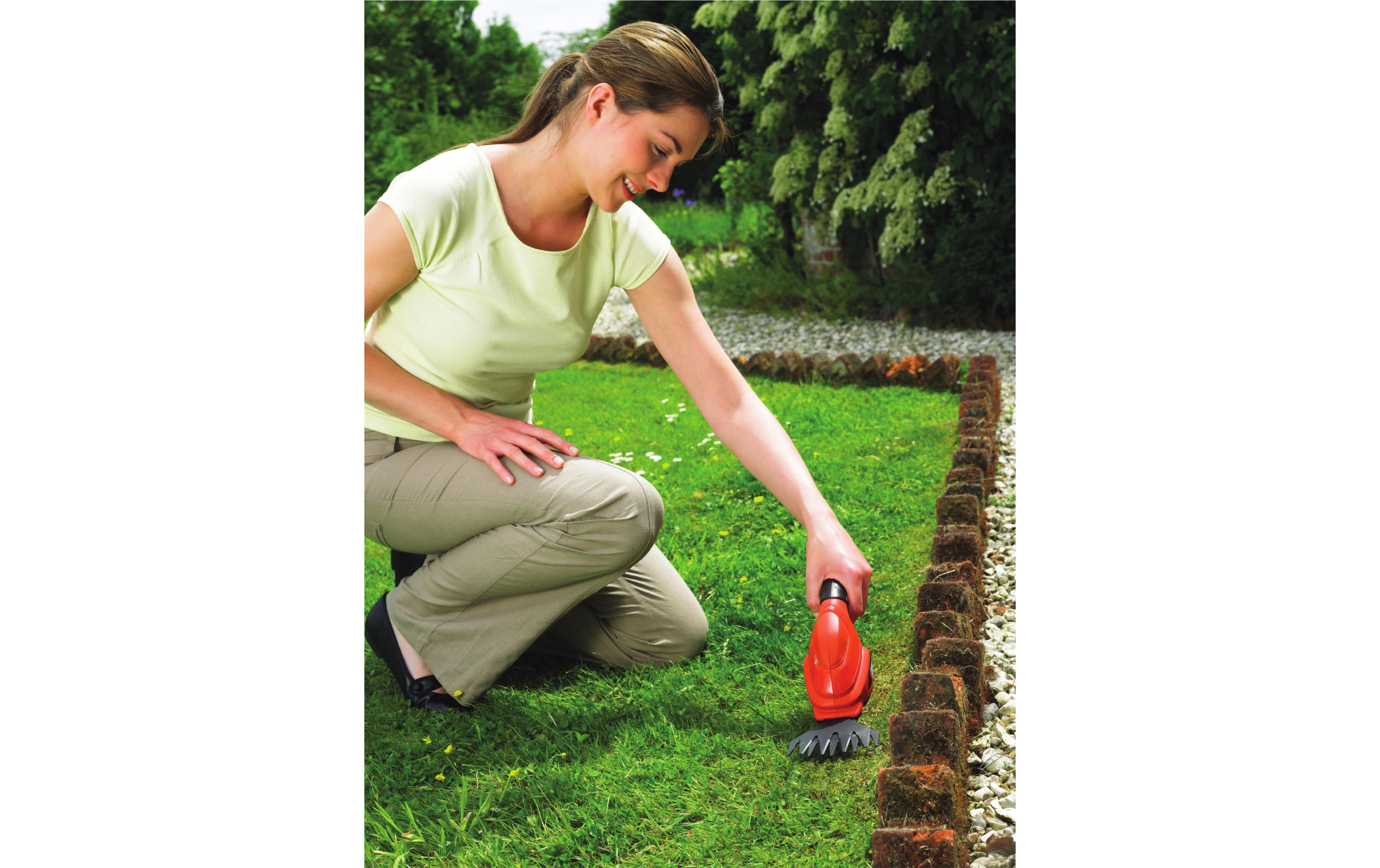 BLACK+DECKER Akku-Grasschere GSL200