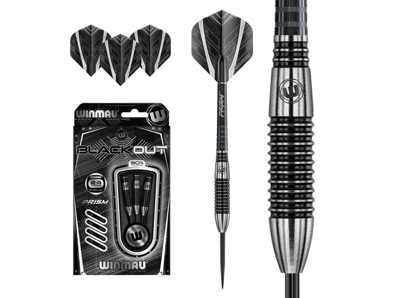 Winmau Dartpfeile Steeldart Blackout 3 Stück Winmau Dartpfeile Steeldart Blackout 3 Stück