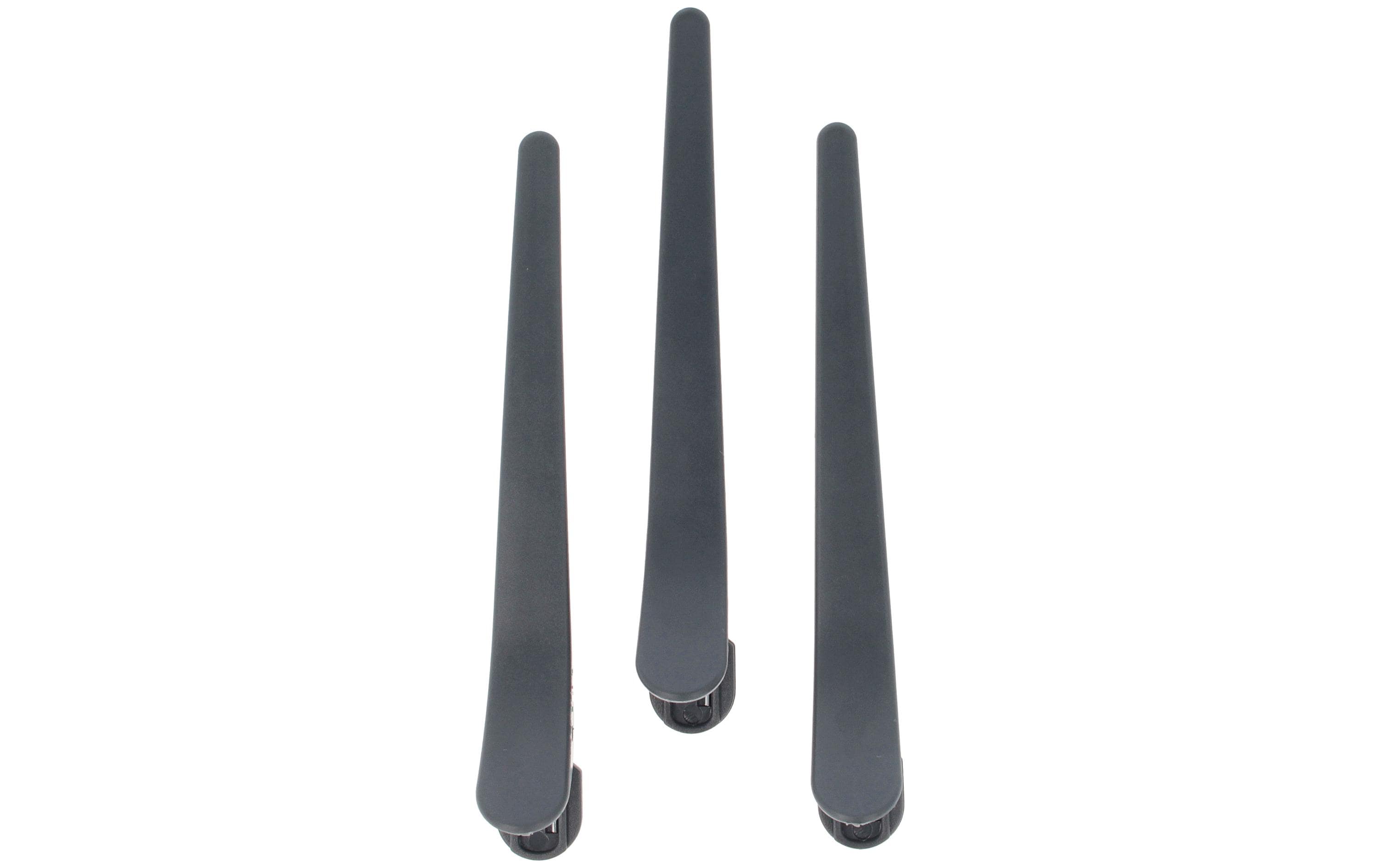 Parsa Beauty Frisier-Haarclips Grau 3 Stück