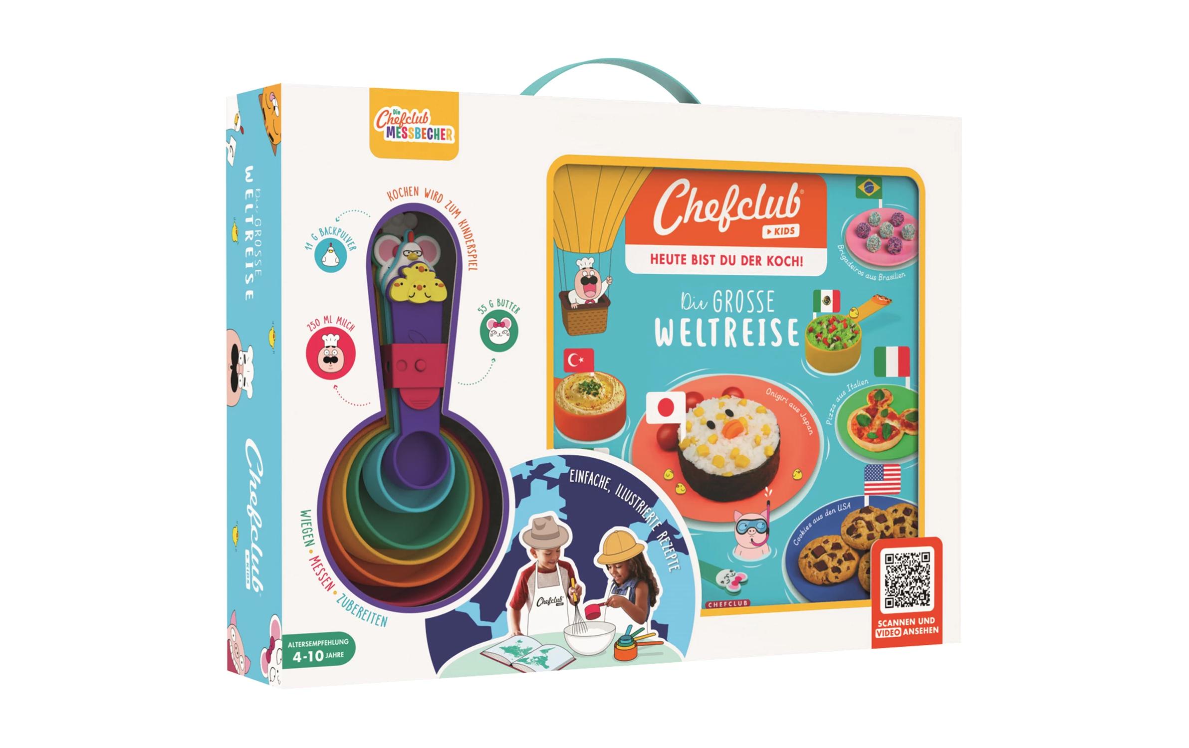 Chefclub Rezeptbuch Die grosse Weltreise 6er Set, Mehrfarbig Chefclub Rezeptbuch Die grosse Weltreise 6er Set, Mehrfarbig
