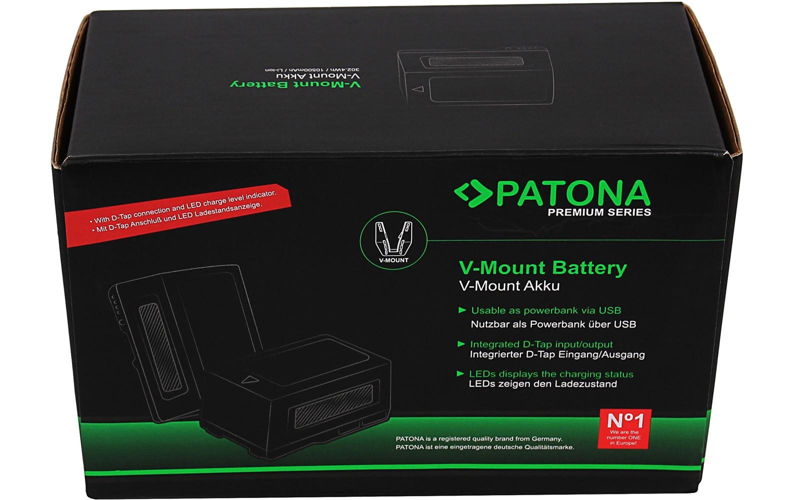 Patona Premium Akku für LED-Lampen und Videokameras