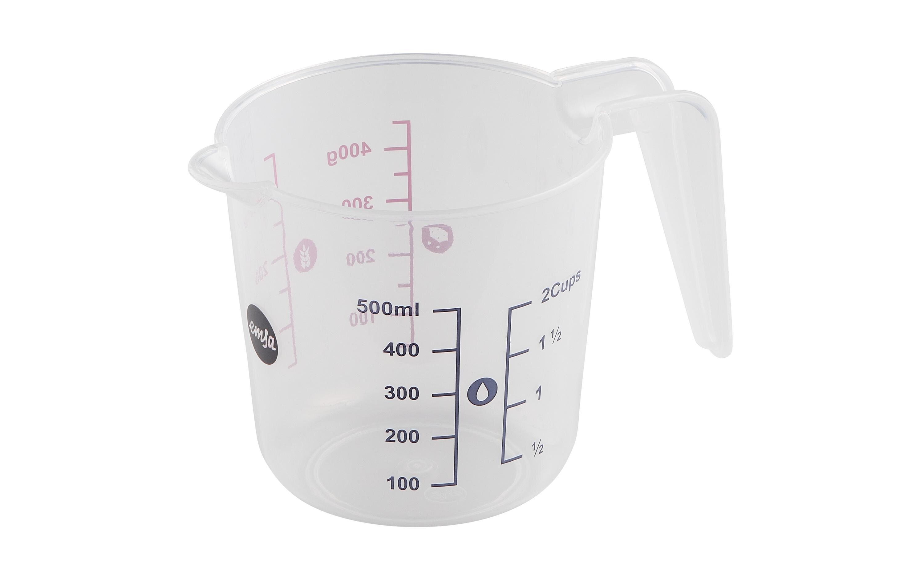 Emsa Messbecher Prep & Bake 5 dl, Transparent