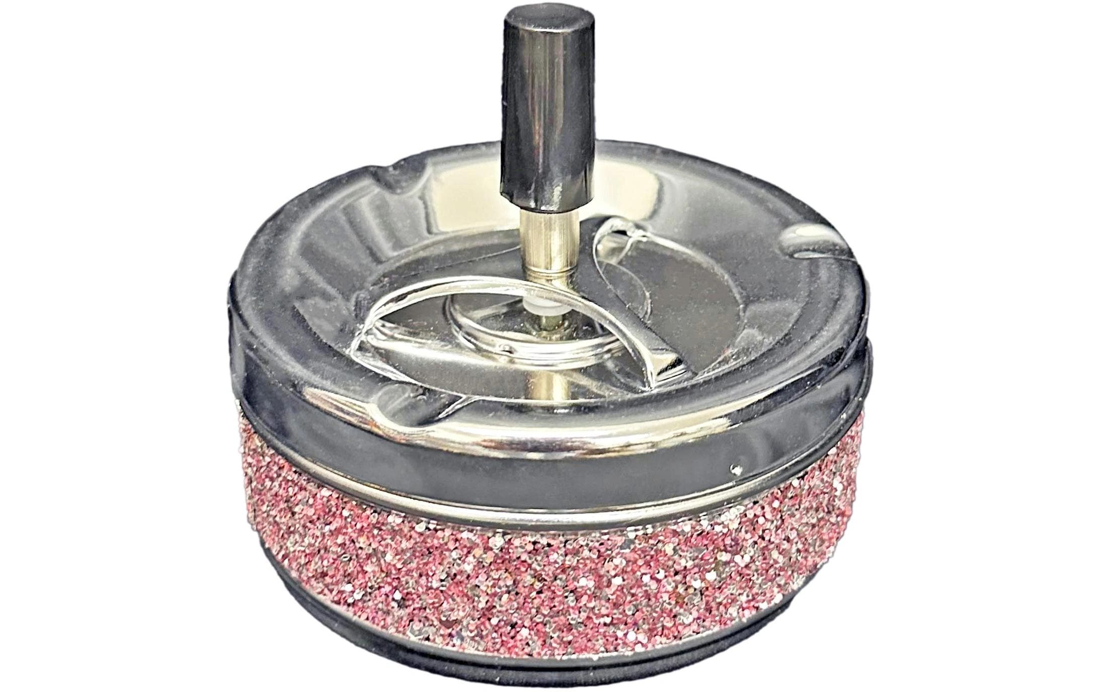 Dameco Aschenbecher mit Schleuderdeckel Rosa