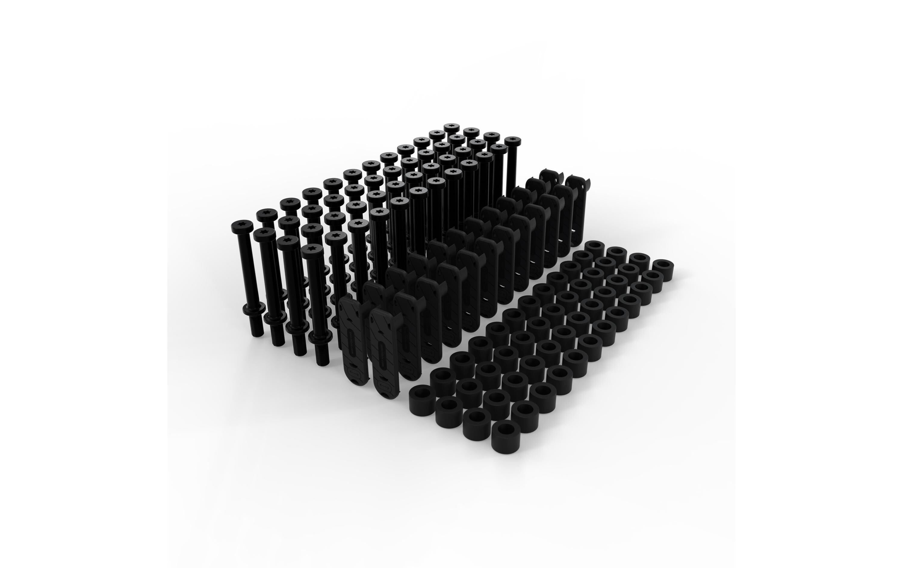 Patchbox Kabeldurchführung PBCSX24K Rack Montage, Schwarz Patchbox Kabeldurchführung PBCSX24K Rack Montage, Schwarz