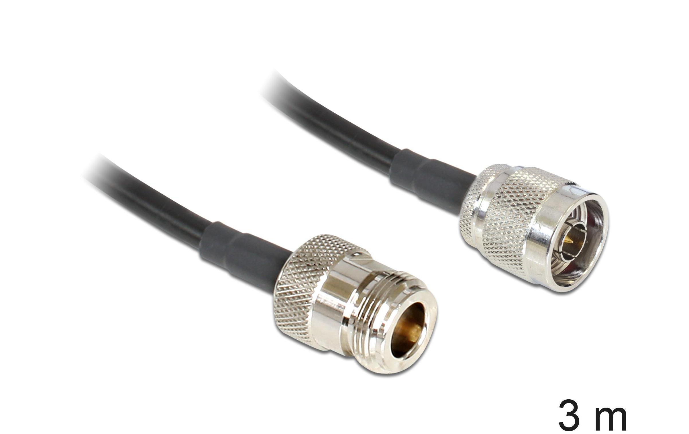Delock Antennenkabel N-Type zu N-Type, 3 m Delock Antennenkabel N-Type zu N-Type, 3 m