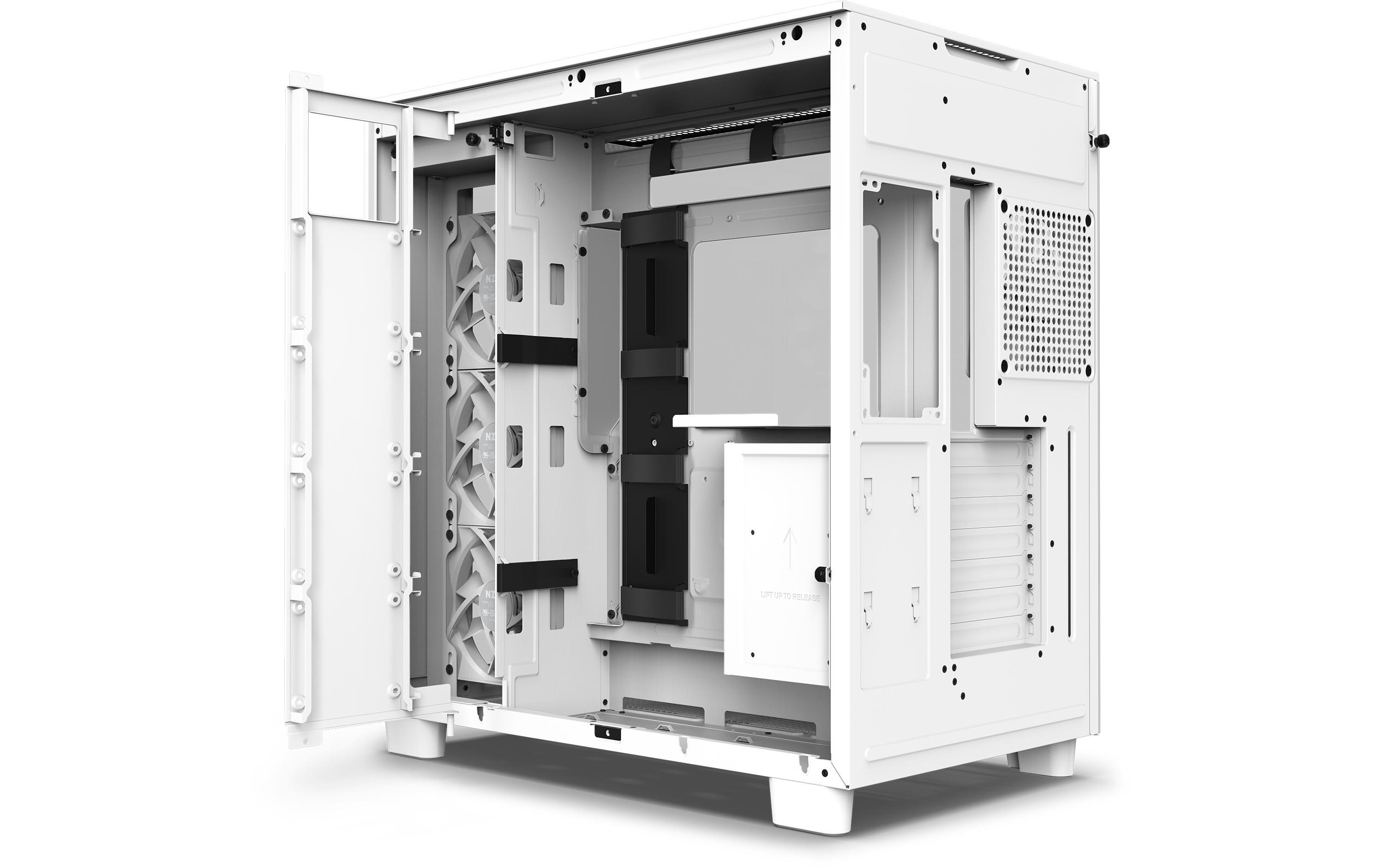 NZXT PC-Gehäuse H9 Flow Weiss matt