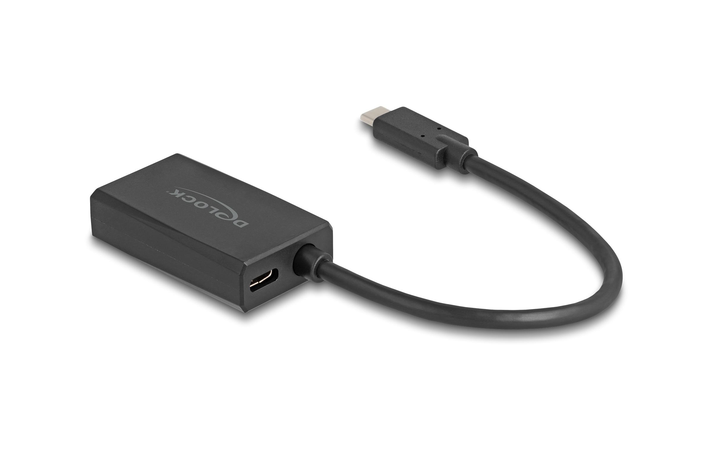 Delock Adapter 4K/60Hz mit PD 85 W DisplayPort - USB Type-C