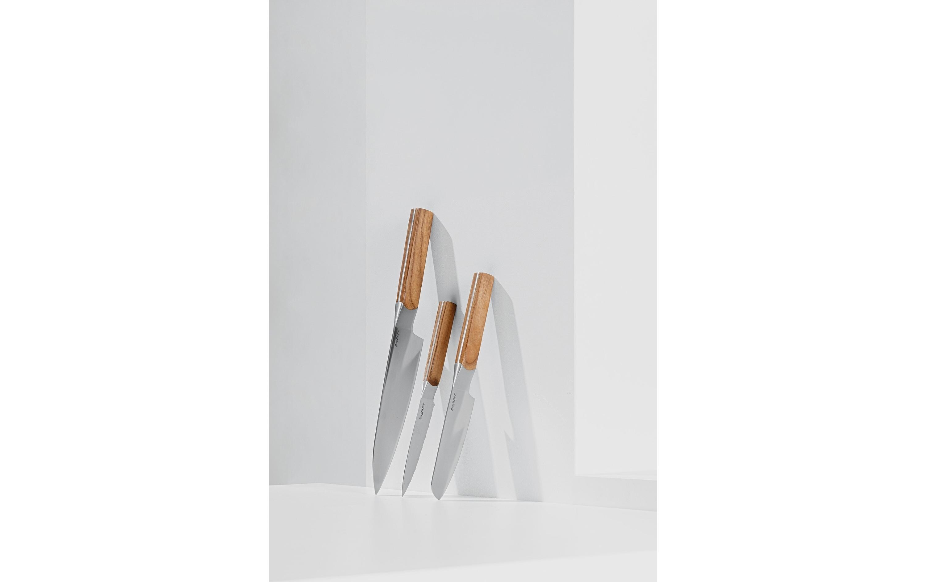 BergHOFF Messer-Set Dina Ion Eschenholz 3-teilig