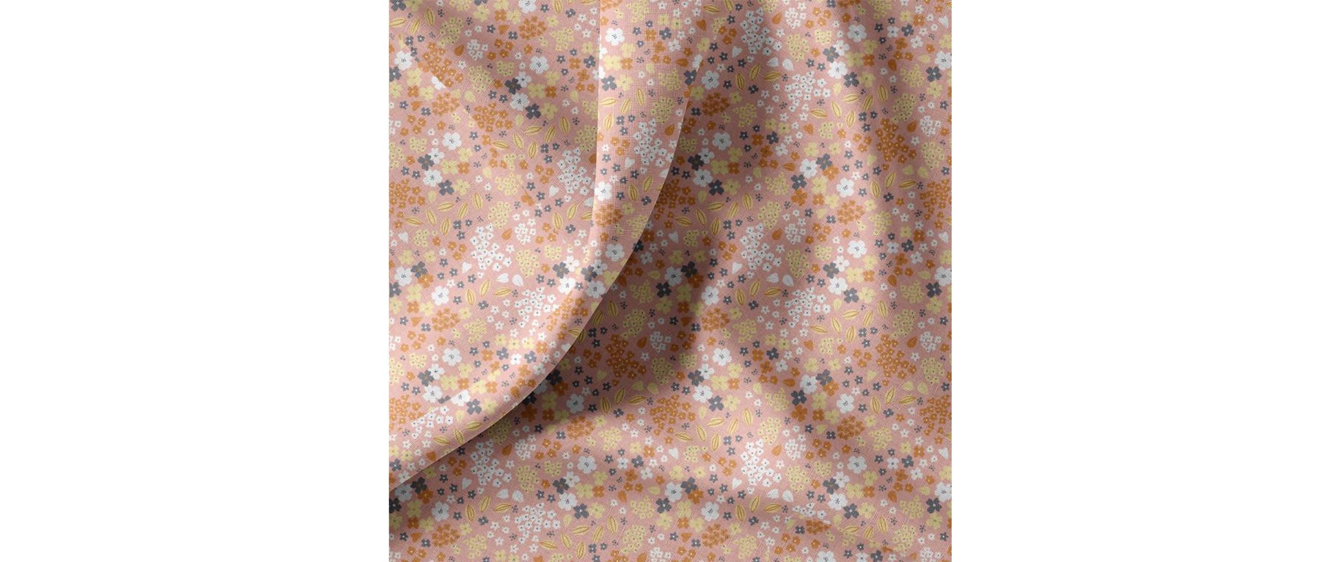 Basteln Stoff Doaby 100 x 150 cm, Rosa / Kamel Basteln Stoff Doaby 100 x 150 cm, Rosa / Kamel