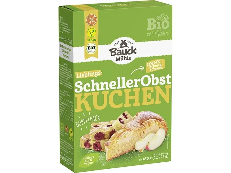 Bauck Mühle Backmischung Schneller Obstkuchen 450 g Bauck Mühle Backmischung Schneller Obstkuchen 450 g