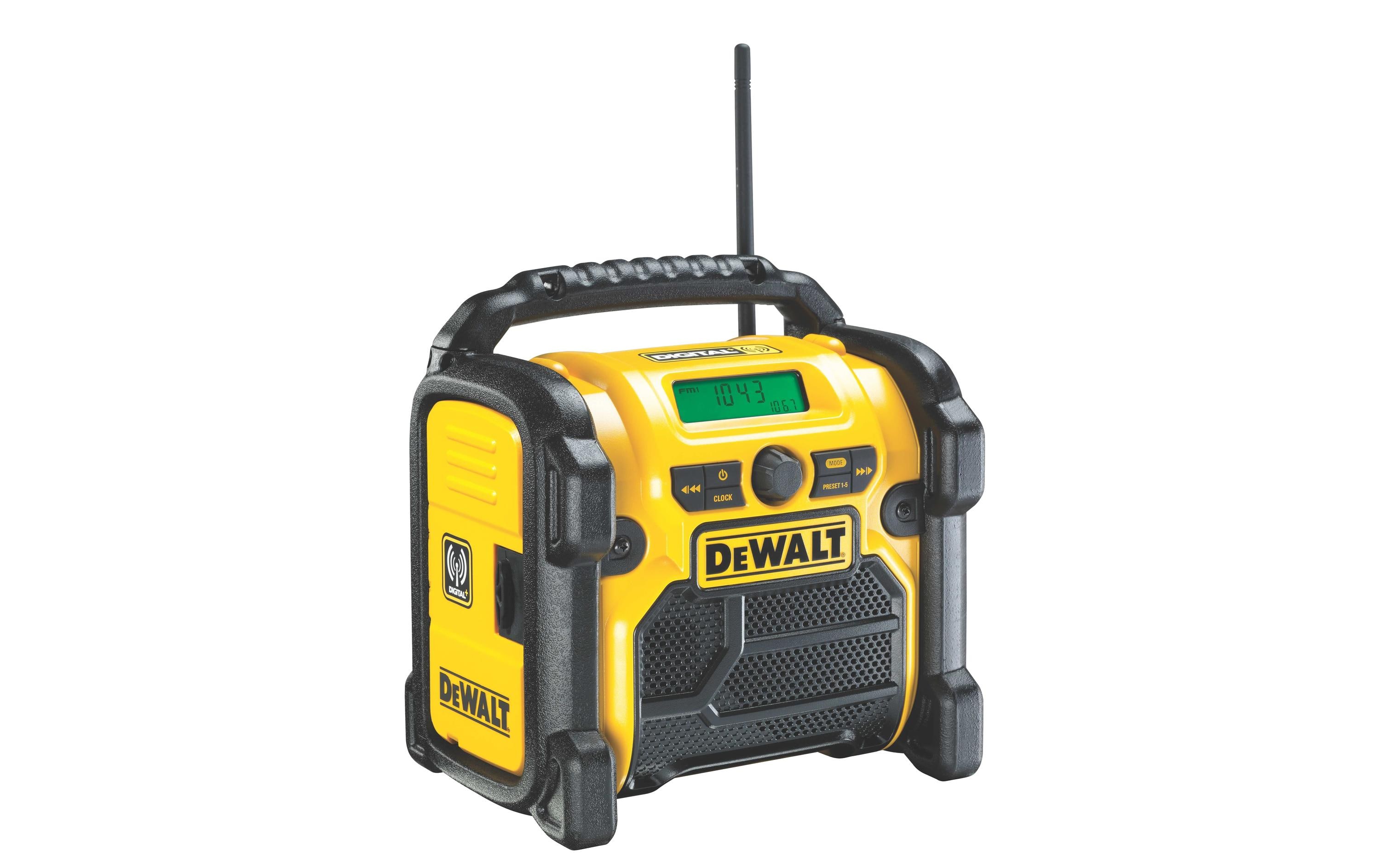 DeWalt Baustellenradio Akku- & Netzbetrieb DCR020 DAB+, Solo DeWalt Baustellenradio Akku- & Netzbetrieb DCR020 DAB+, Solo