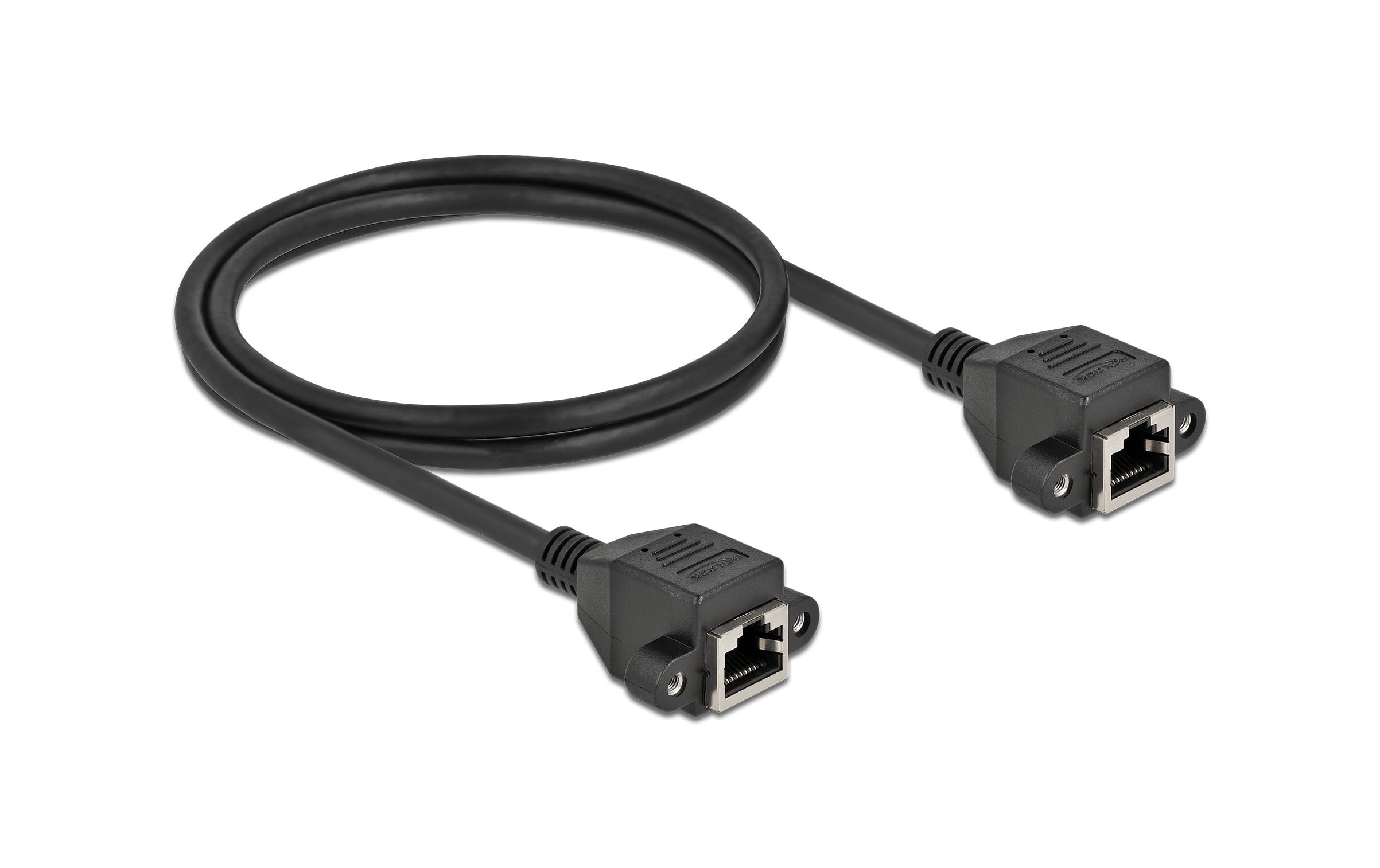 Delock Patchkabel Verlängerungskabel Cat 6A, S/FTP, 1 m, Schwarz Delock Patchkabel Verlängerungskabel Cat 6A, S/FTP, 1 m, Schwarz