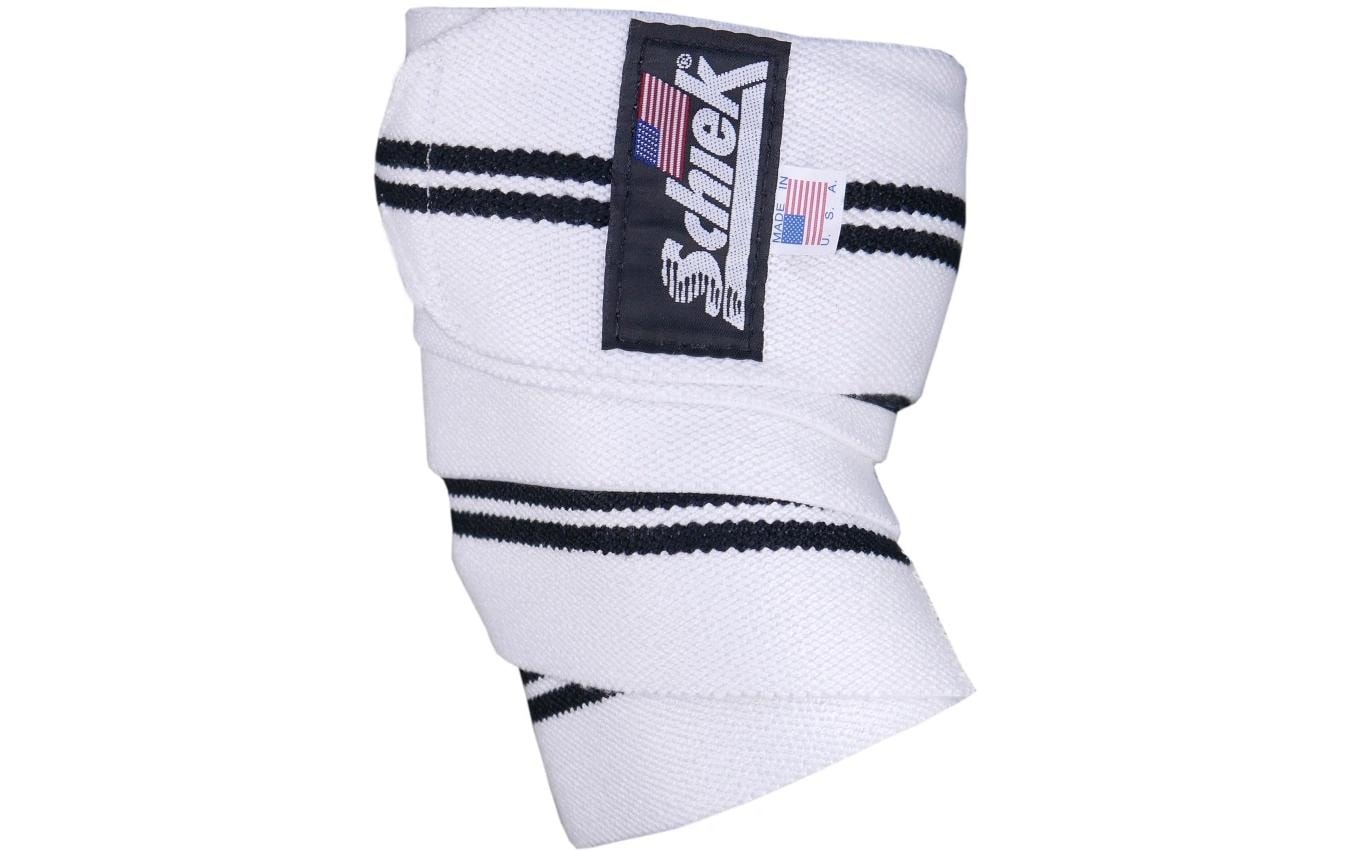 Schiek Sports Ellbogenbandagen mit Klettverschluss Schwarz-Weiss