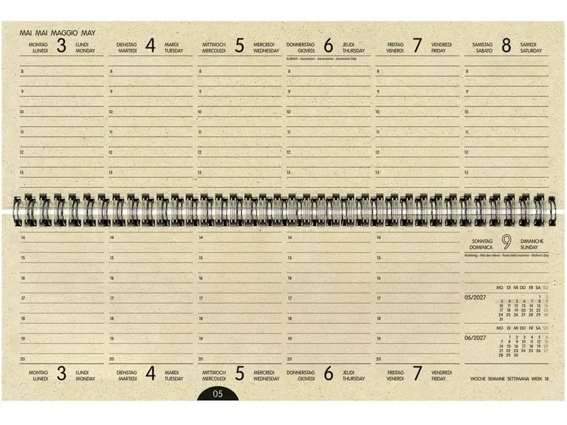 Natur Verlag Pultkalender Graspapier