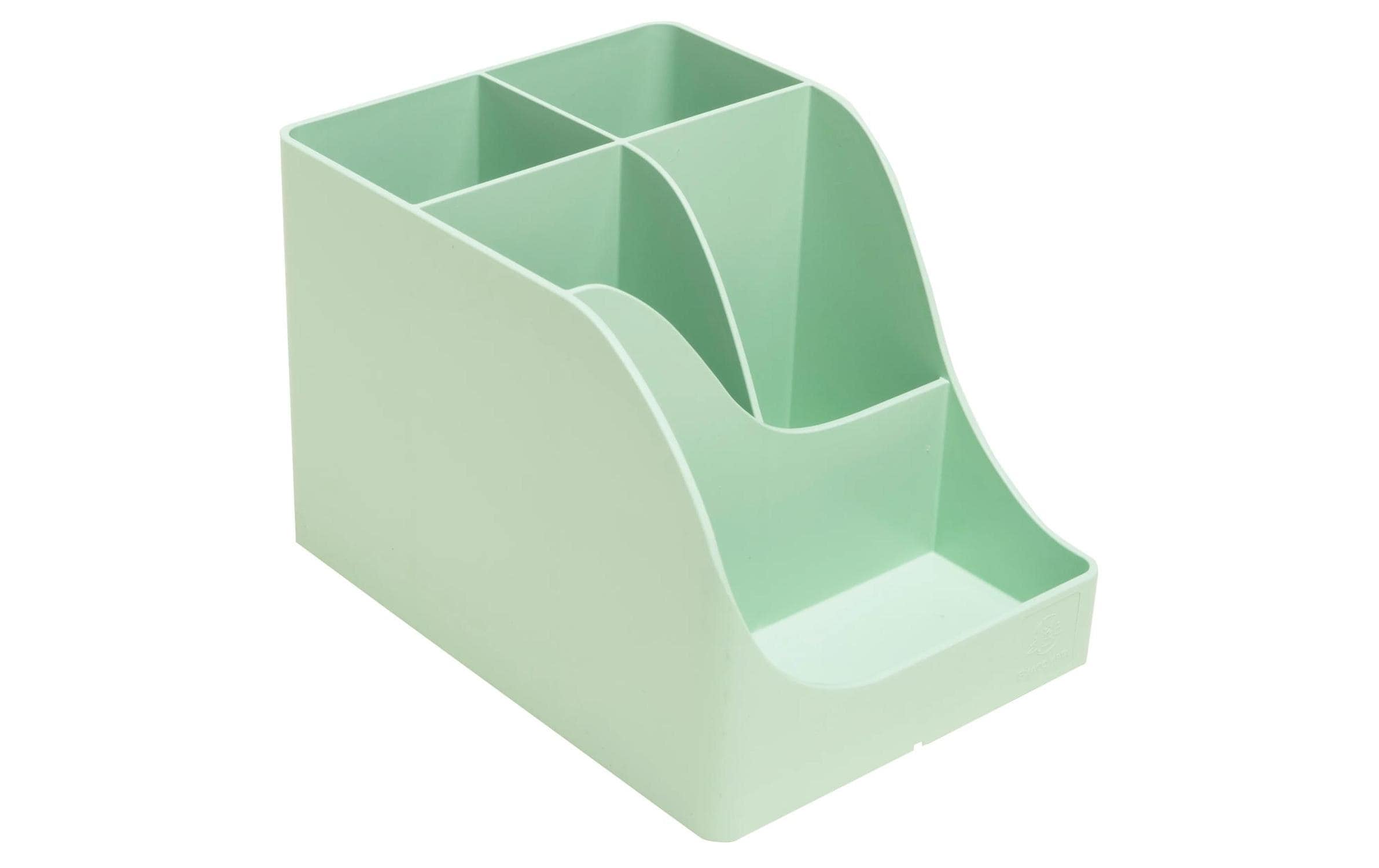 Exacompta Stiftehalter Pen Wave AutentiK, 5 Fächer, Salbeigrün