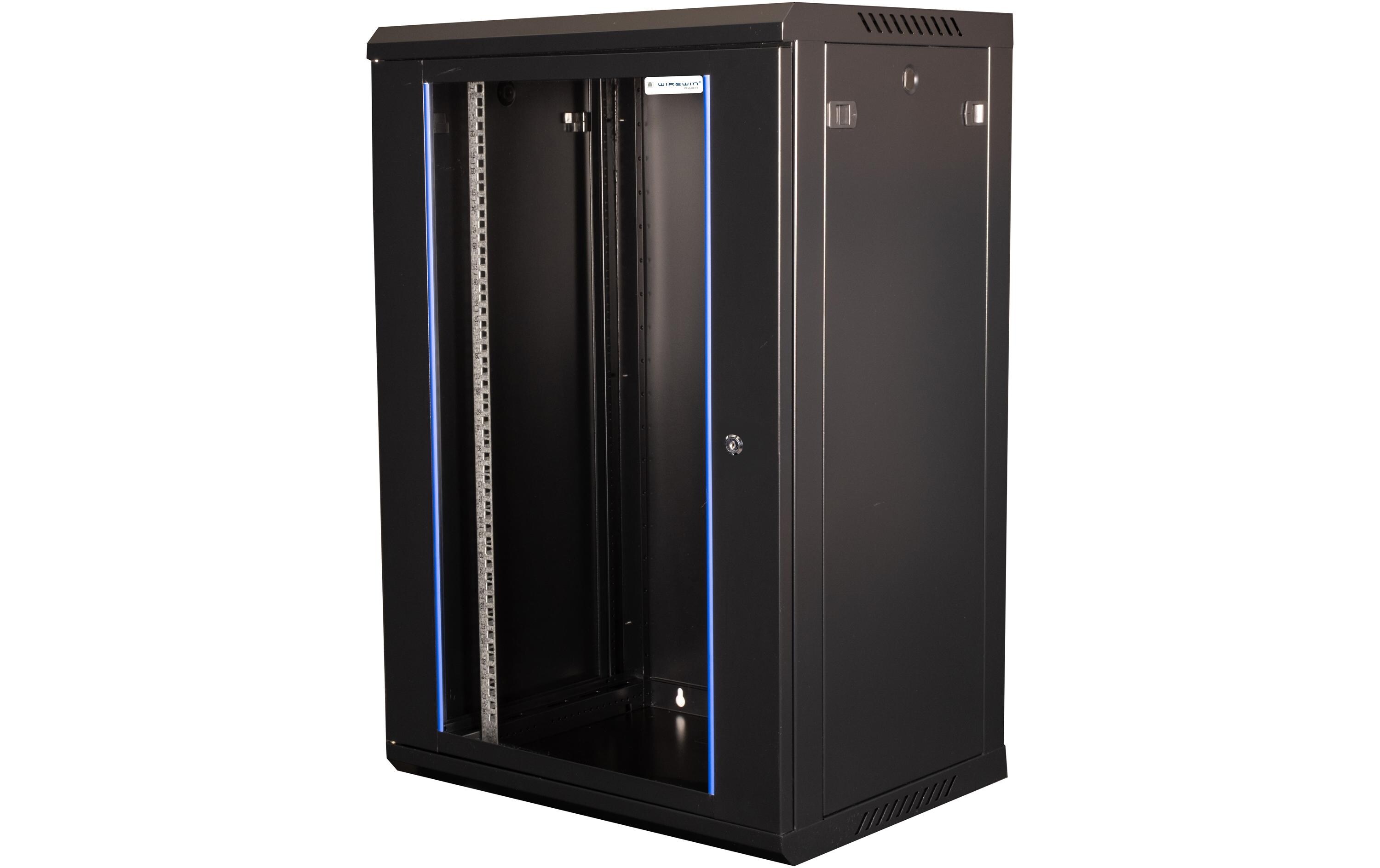 Wirewin Wandschrank 600X450X12U Pro 3rd Gen 19 / 12HE / Schwarz Wirewin Wandschrank 600X450X12U Pro 3rd Gen 19 / 12HE / Schwarz