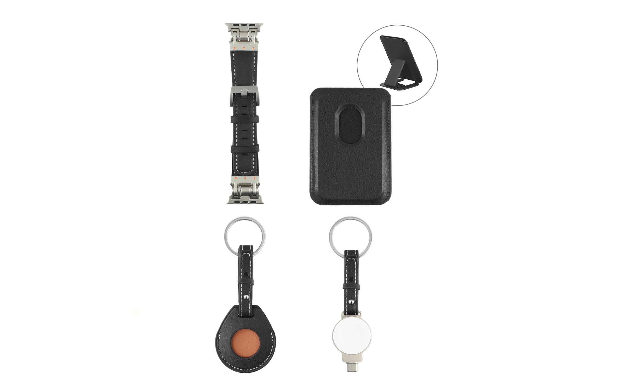 4smarts Style Zubehör-Set 4-teilig Schwarz