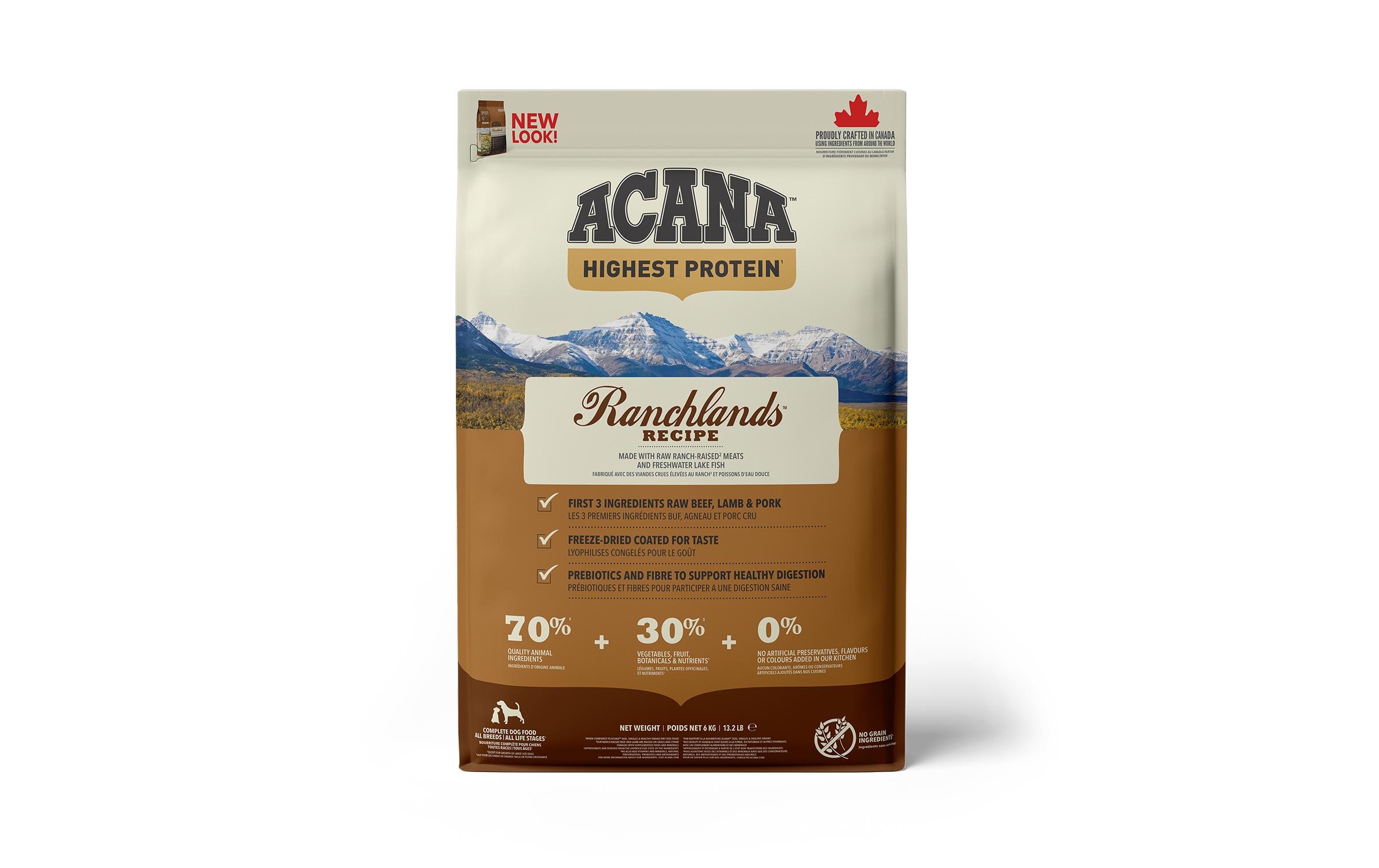 Acana Trockenfutter Regionals Ranchlands Recipe, 6 kg Acana Trockenfutter Regionals Ranchlands Recipe, 6 kg