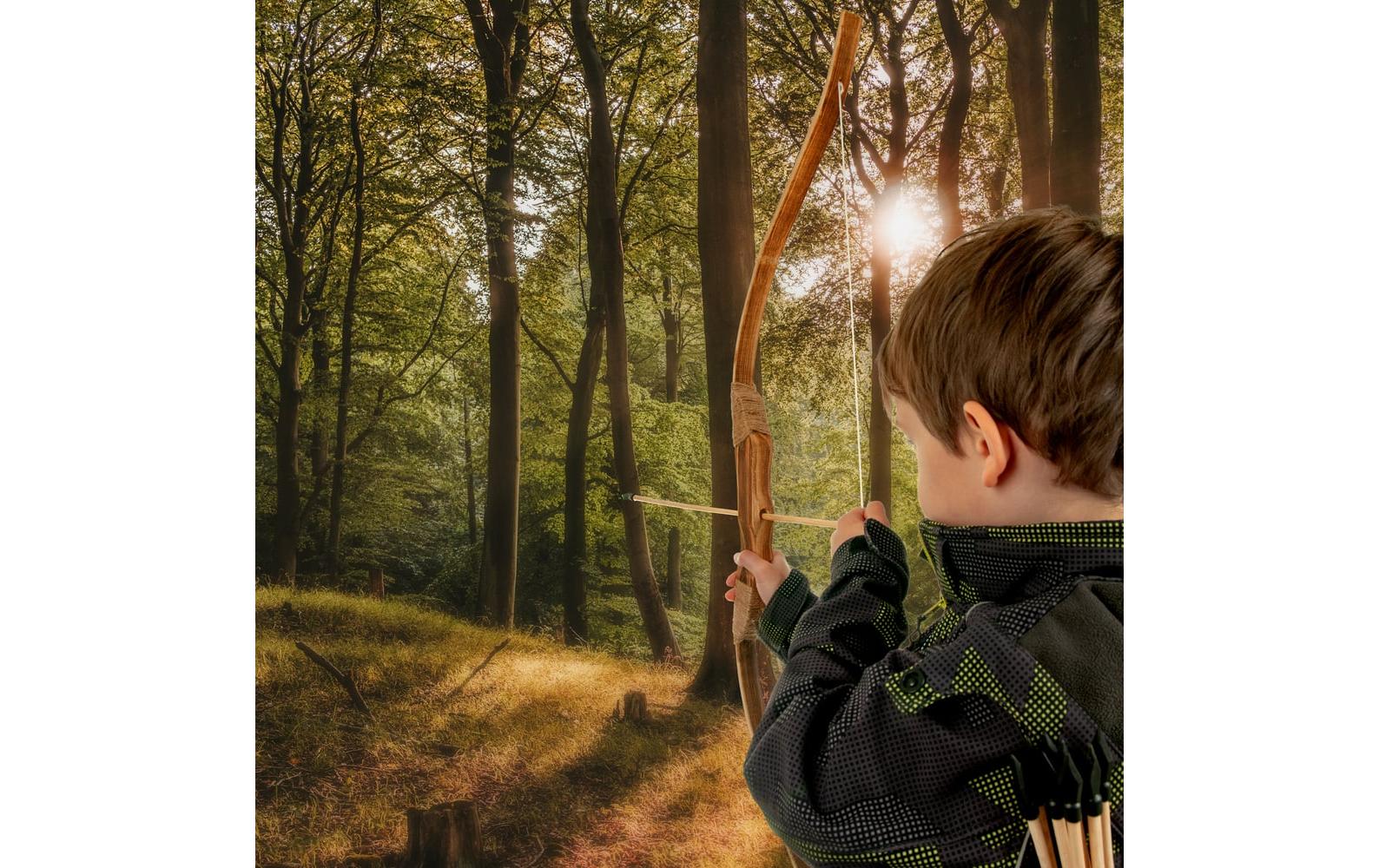 Bogenkönig Holzpfeile mit Gummispitze 20 Stück