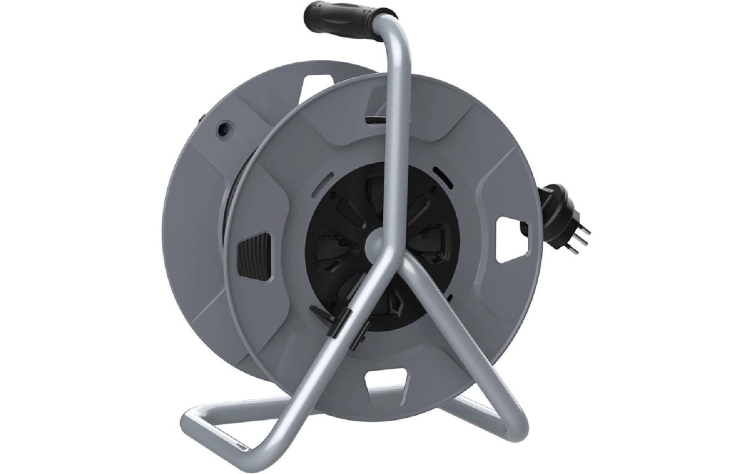 STEFFEN Kabelrolle 40 m, 3 x 1.5 mm, 3 x T13, Schwarz