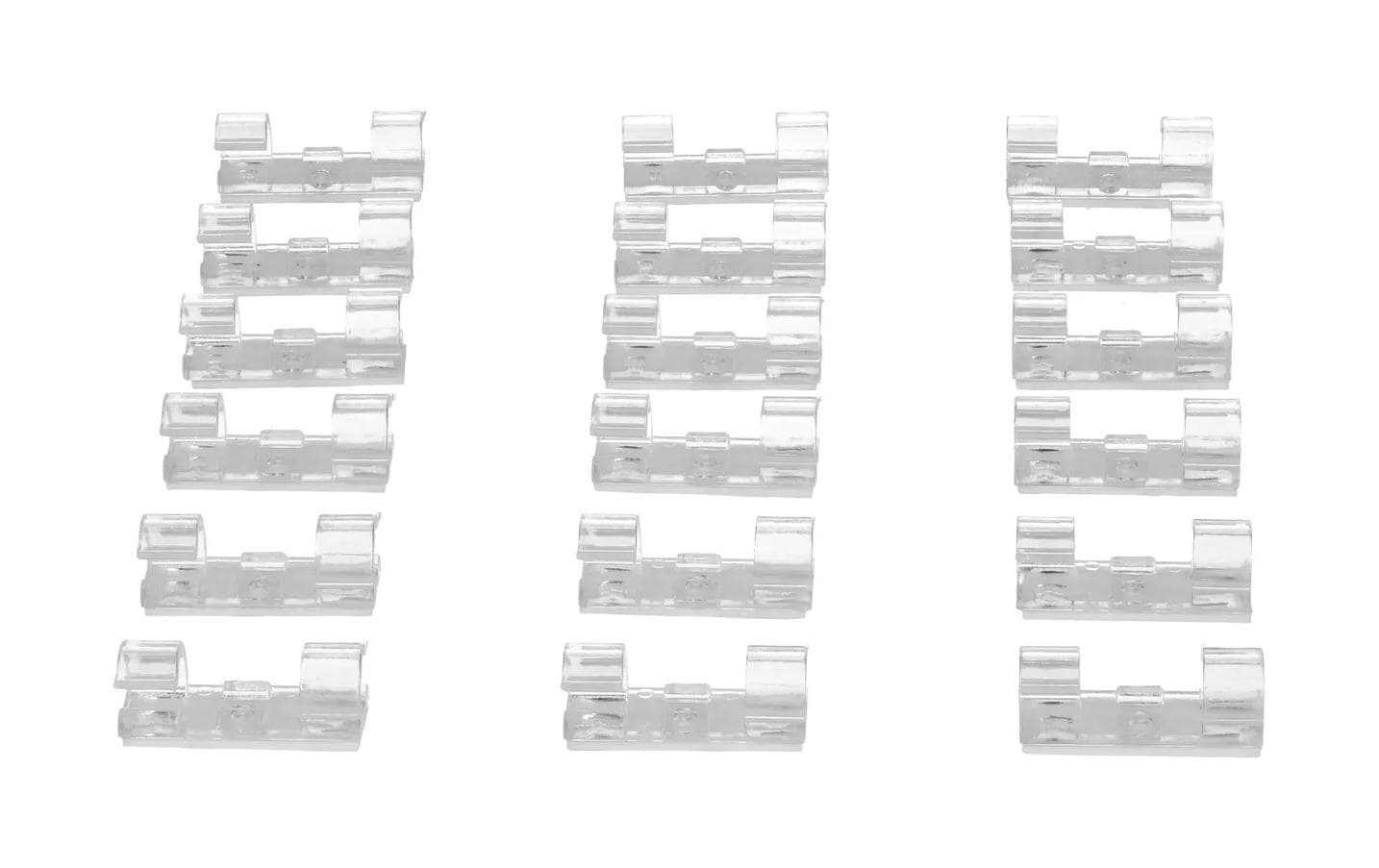 Max Hauri Kabel-Clip Set 8 mm, transparent, 18 Stück