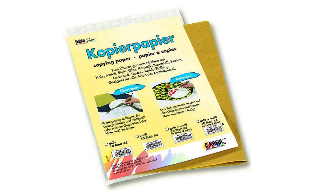 Büromaterial Kohlepapier 31 x 40 cm Weiss 10 Stück