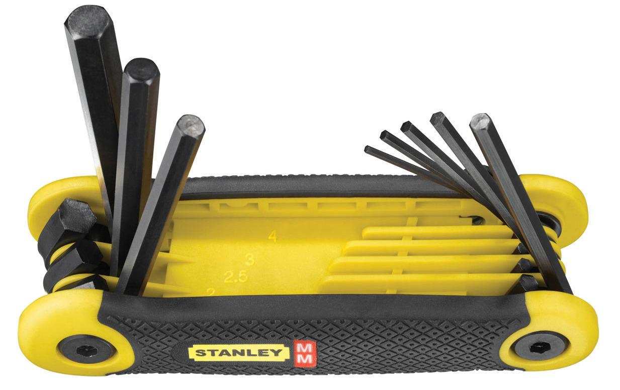 Stanley Stiftschlüssel-Set Innensechskant 1.5-8 mm Stanley Stiftschlüssel-Set Innensechskant 1.5-8 mm