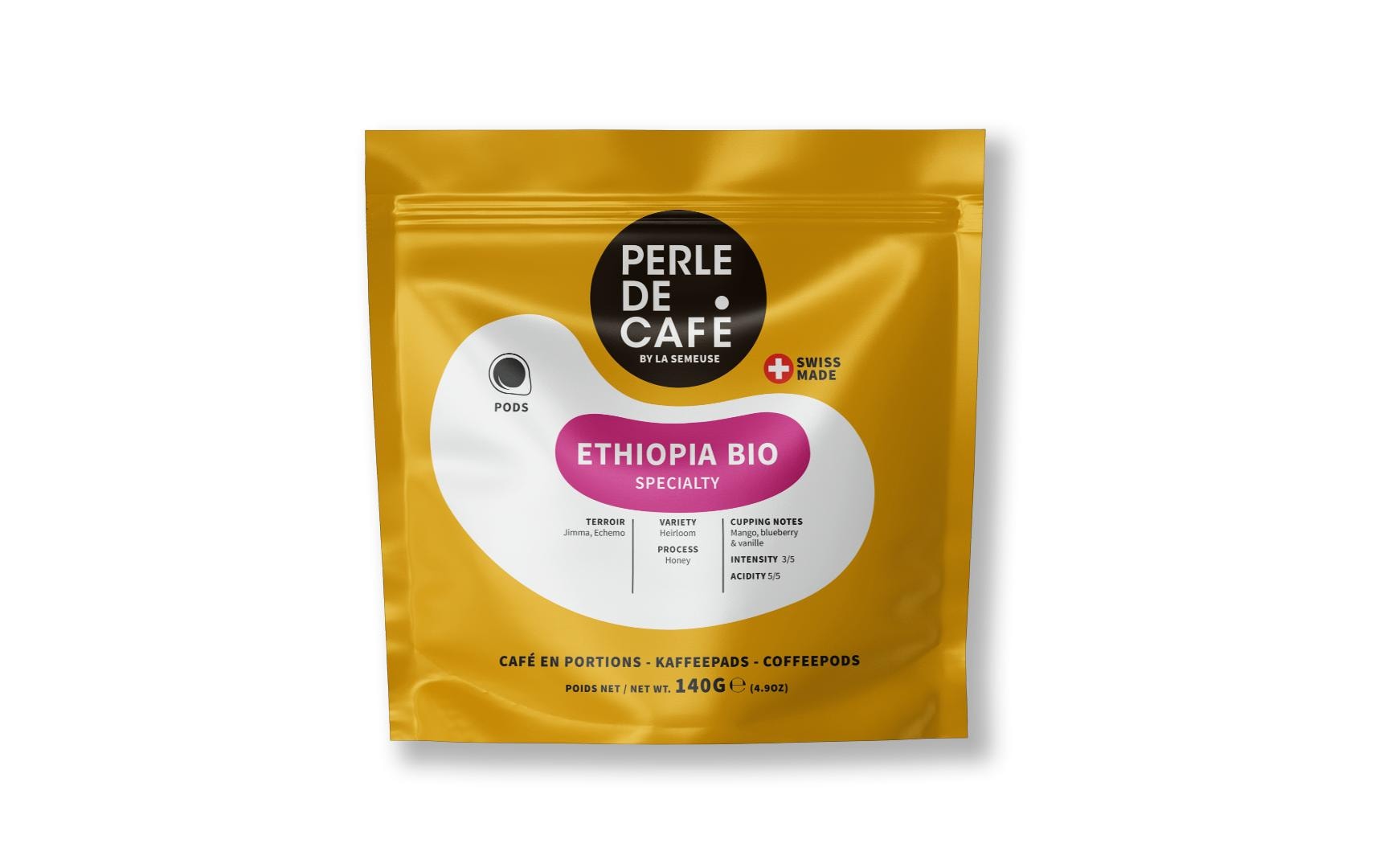 PERLE DE CAFÉ Kaffeepads Ethiopia Bio 20 Stück