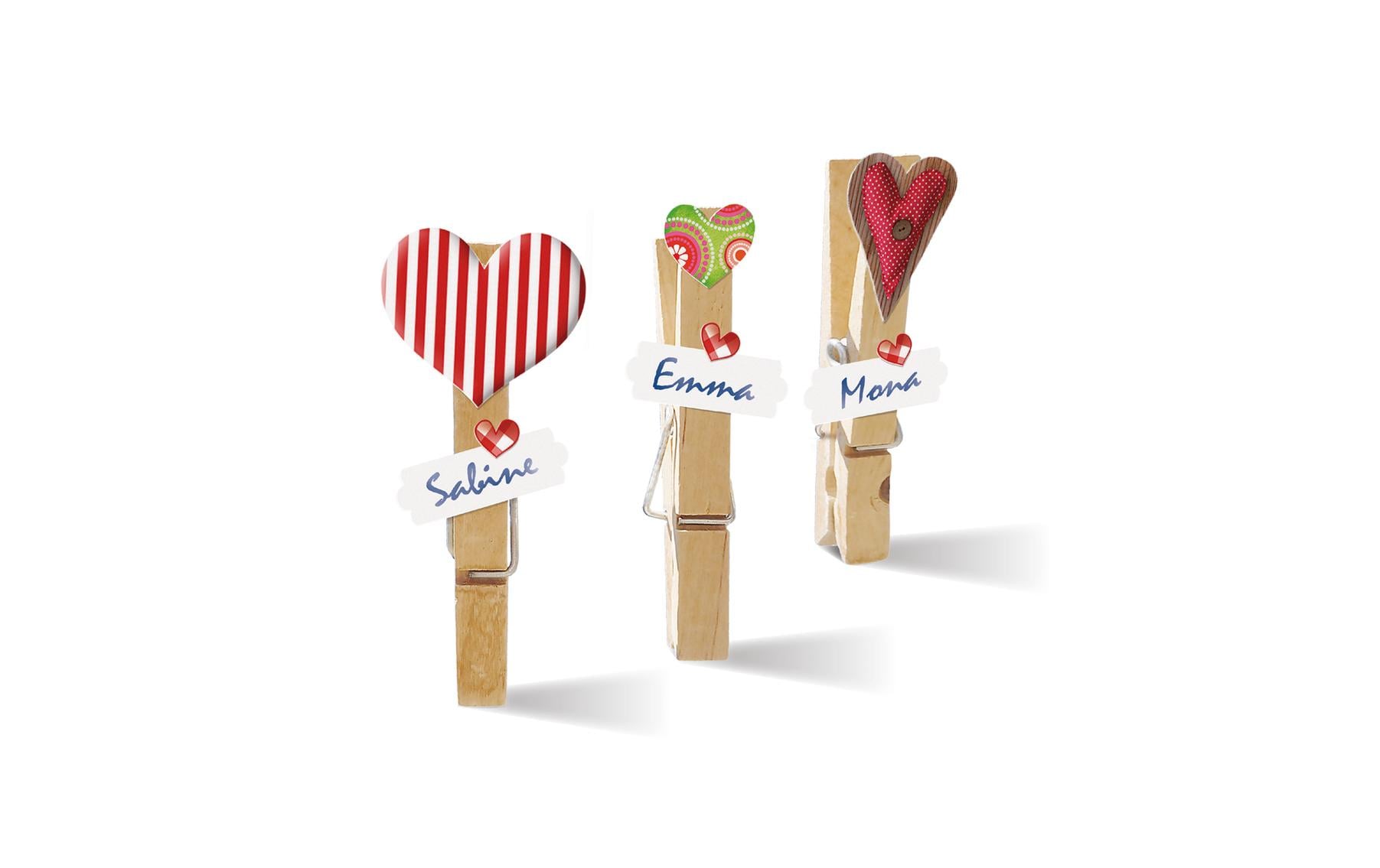 Herma Stickers Motivsticker Herzen klein 120 Stück Rot