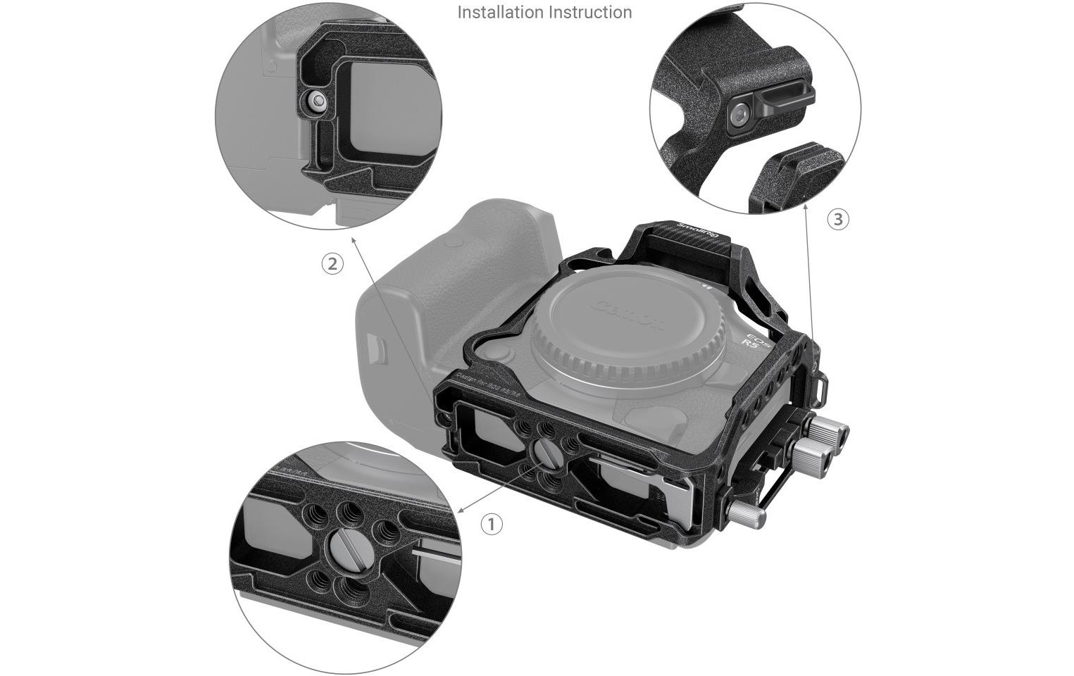 Smallrig «Black Mamba» Half Cage für Canon EOS R5/R6/R5 C